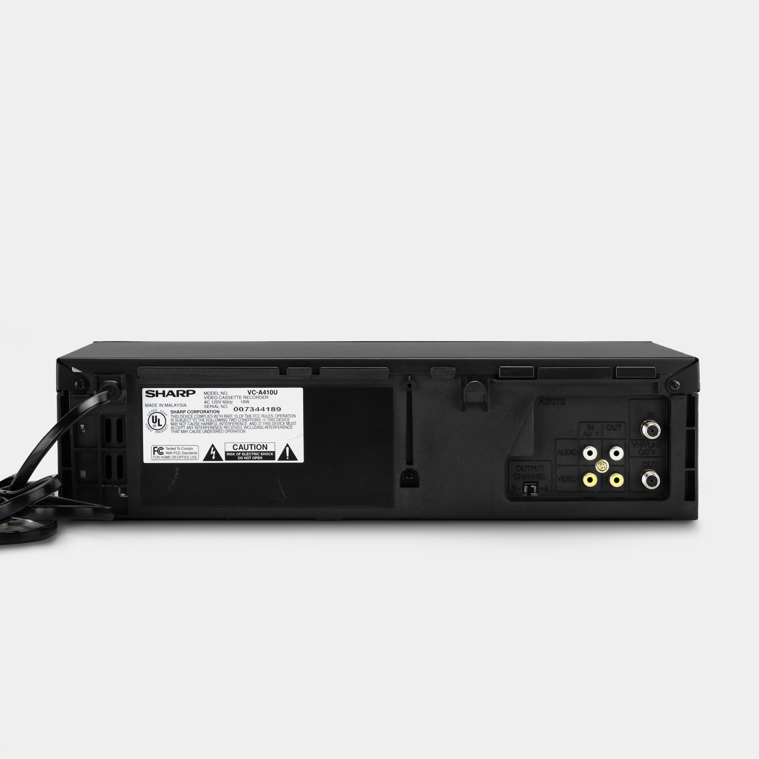 Sharp VC-A410 VCR VHS Player