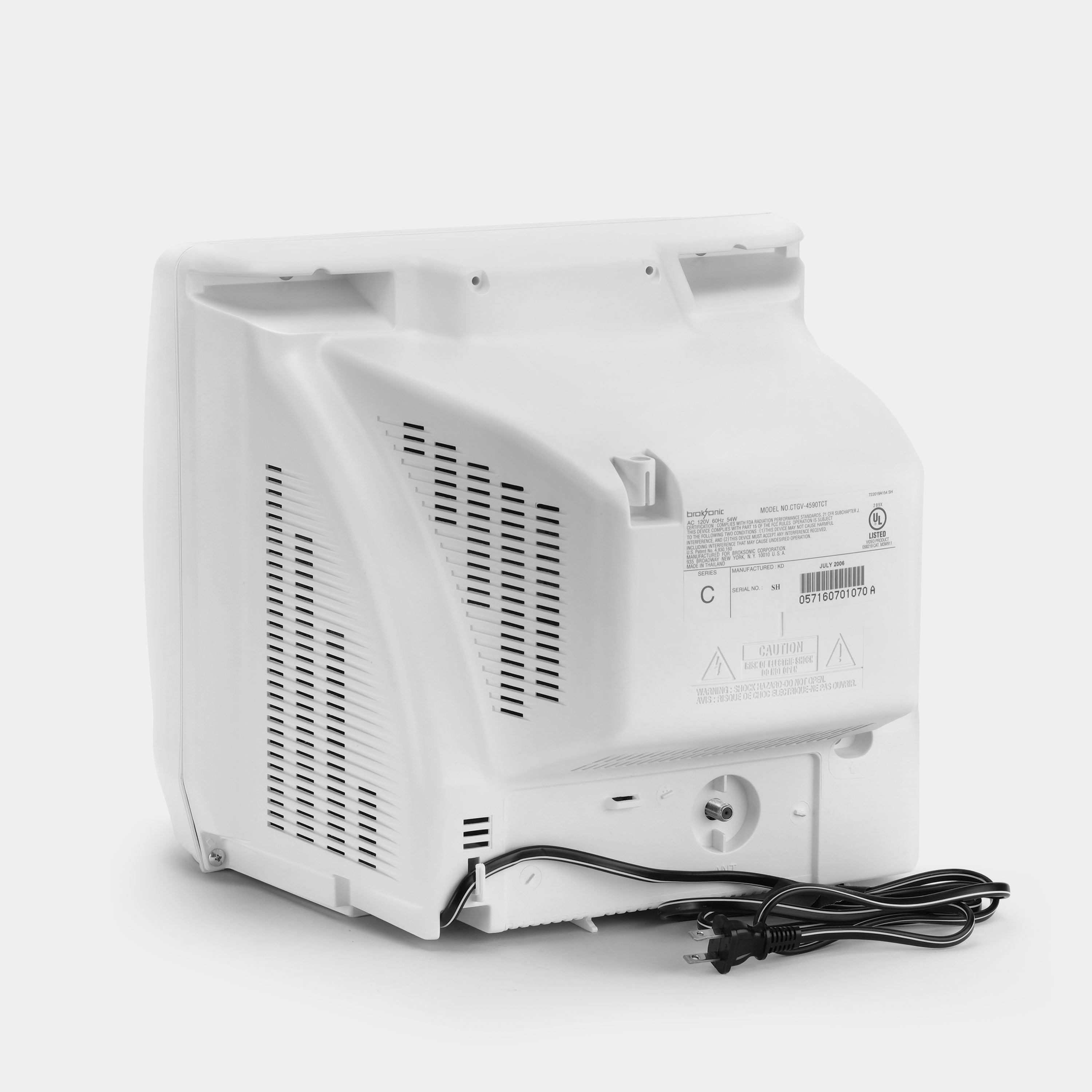 Broksonic CTGV-4590TCT White TV (New Old Stock)