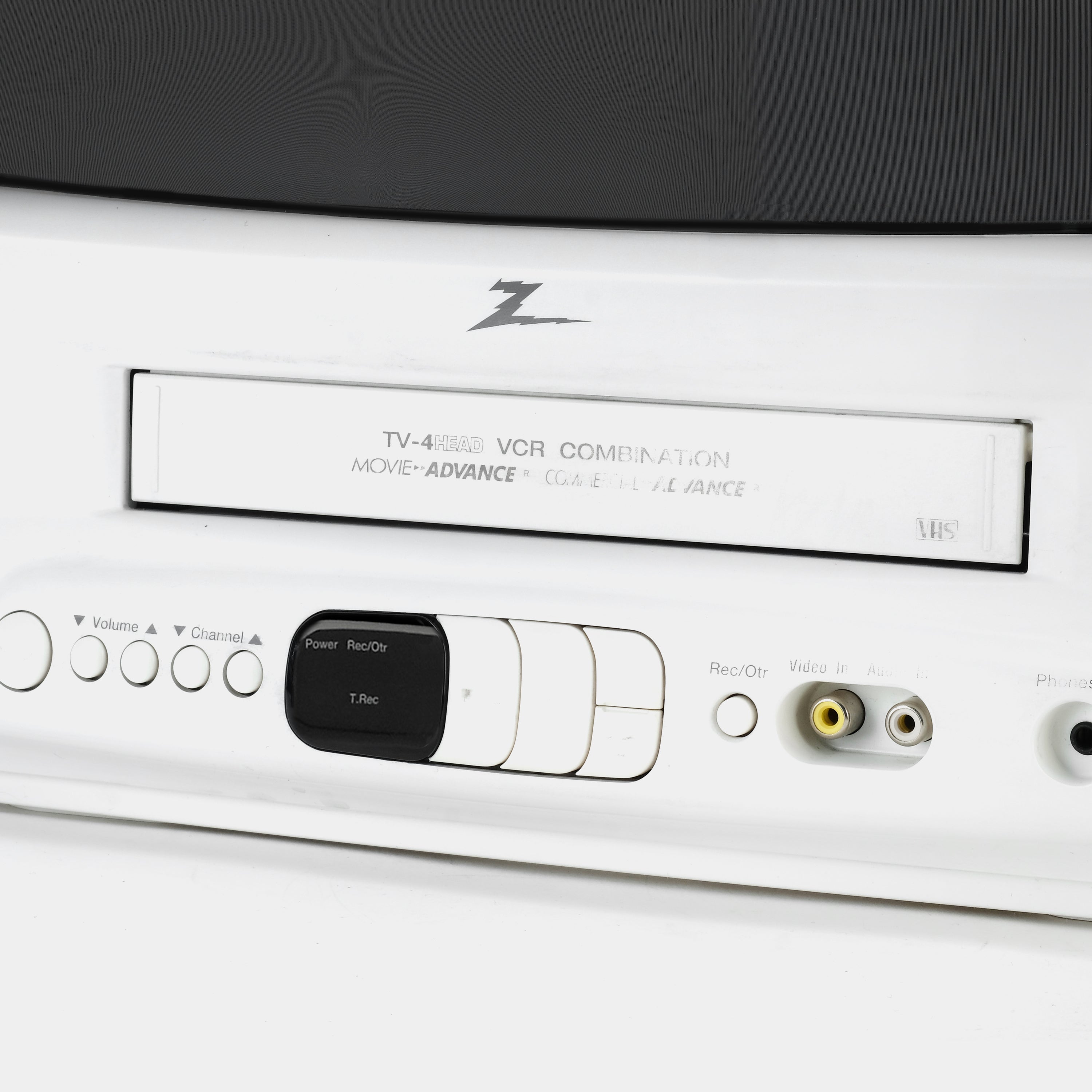 Zenith White CRT TV and VCR Television (Refurbished B-Grade)