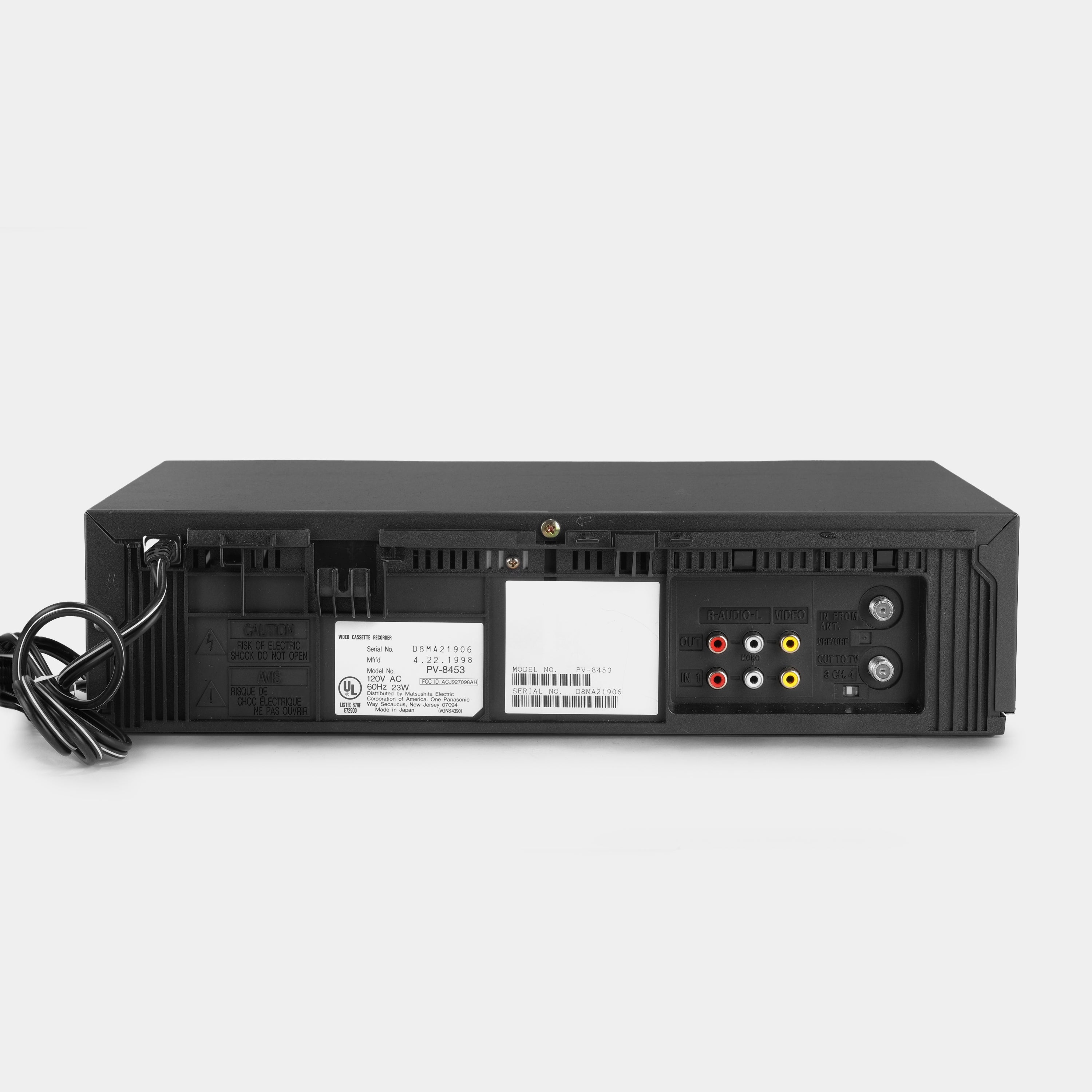 Panasonic PV-8453 VCR VHS Player