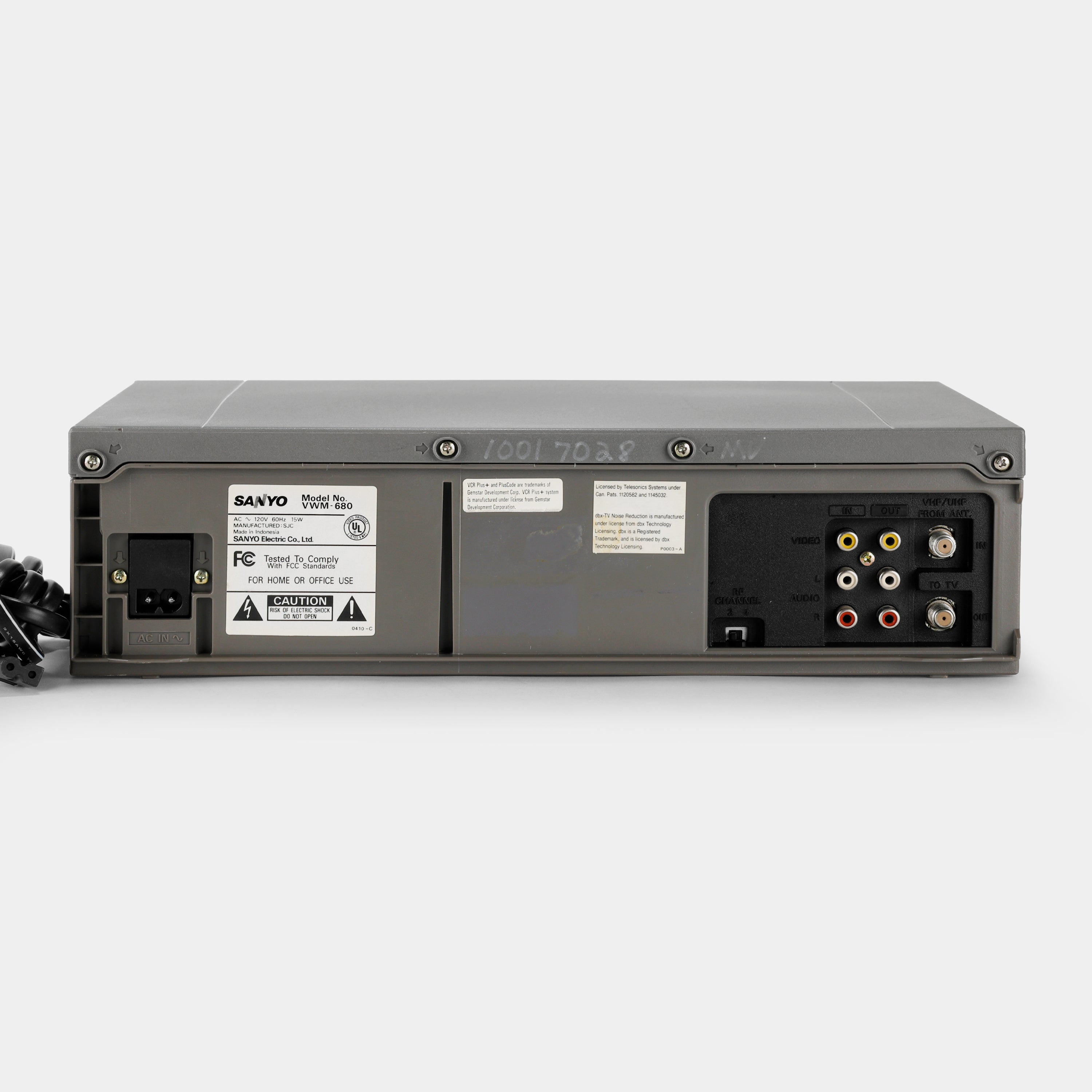Sanyo VWM-680 VCR VHS Player (B-Grade)