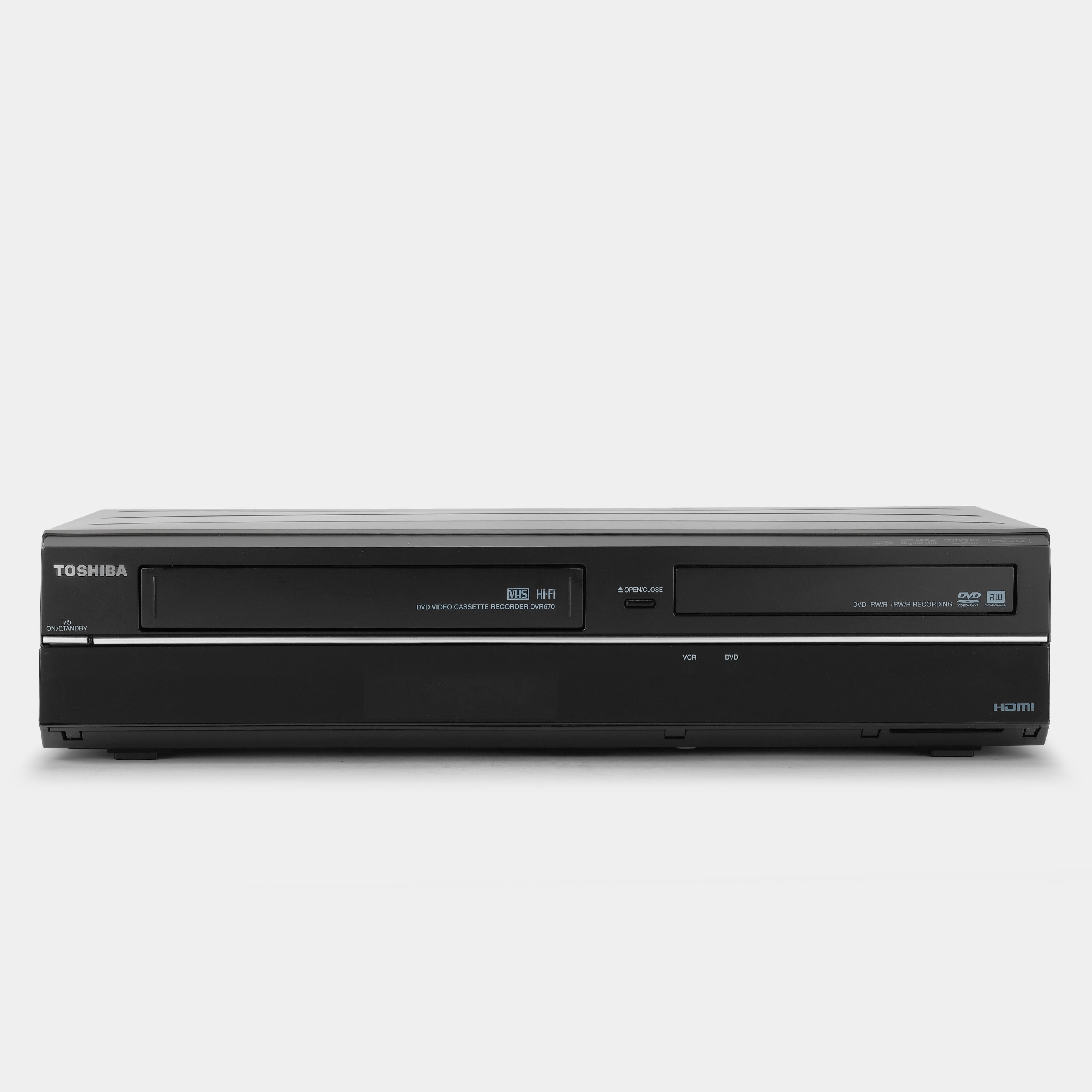 Toshiba DVR670KU VCR VHS and DVD Player