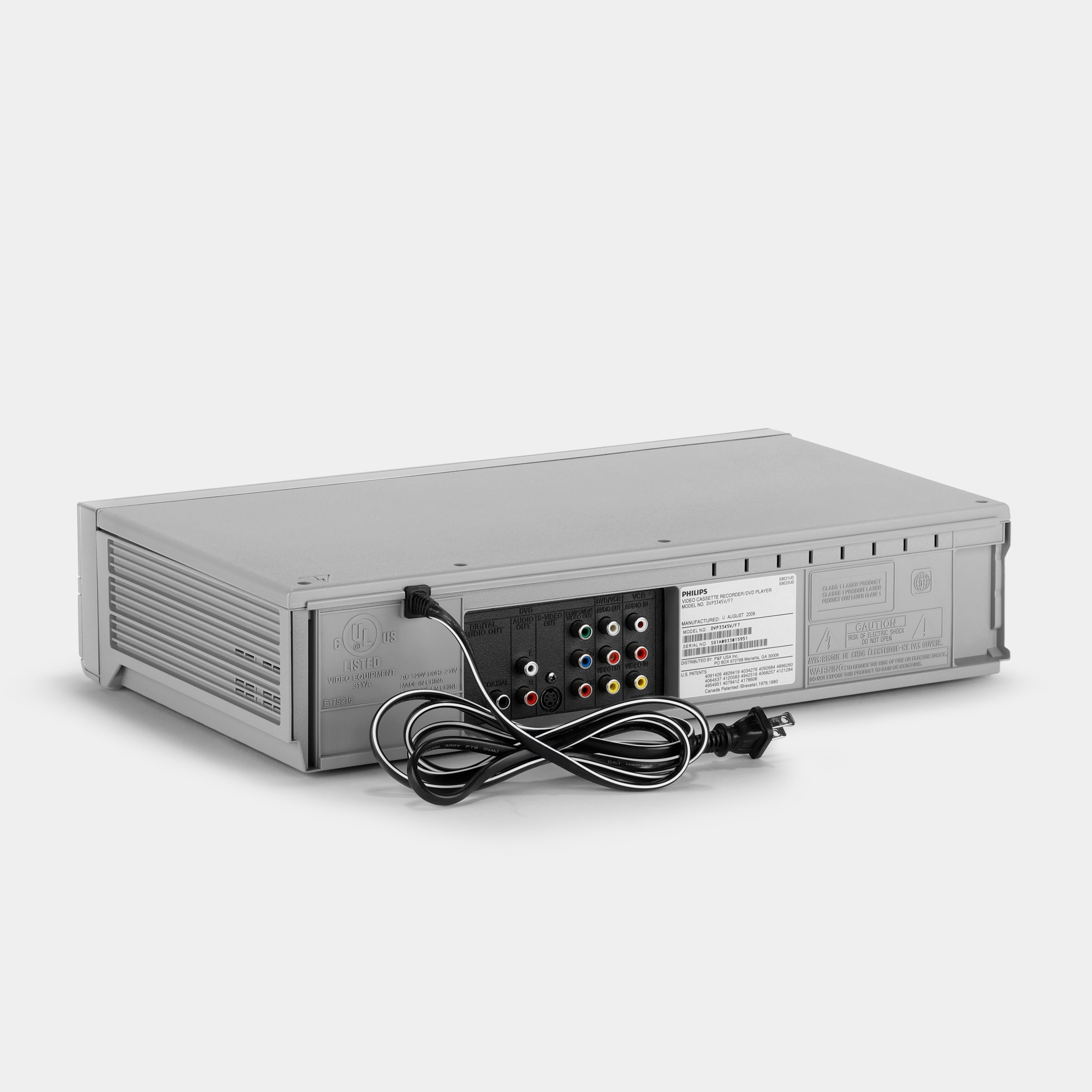 Philips DVP3345V/F7 VCR VHS and DVD Player