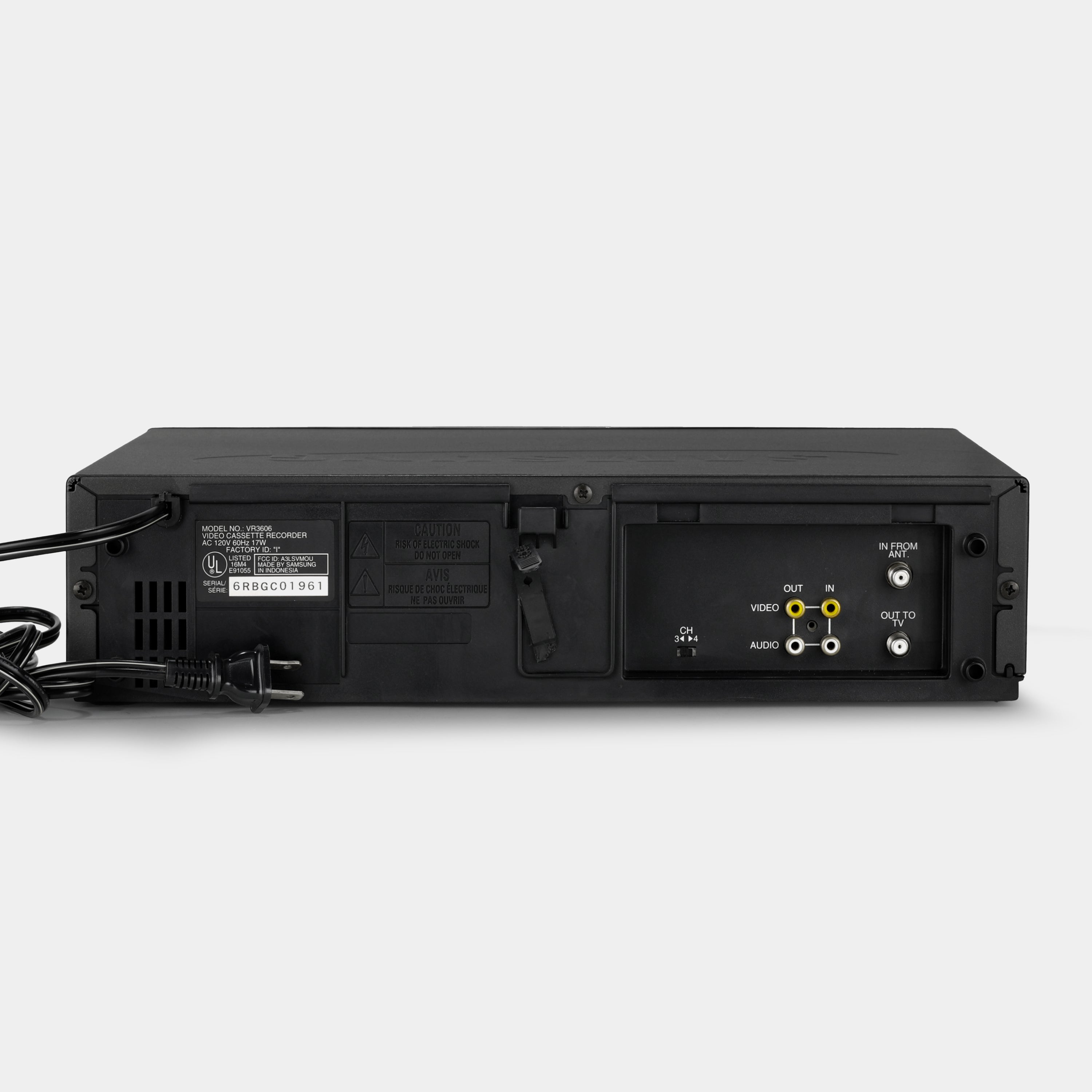 Samsung VR3606 VCR VHS Player (B-Grade)
