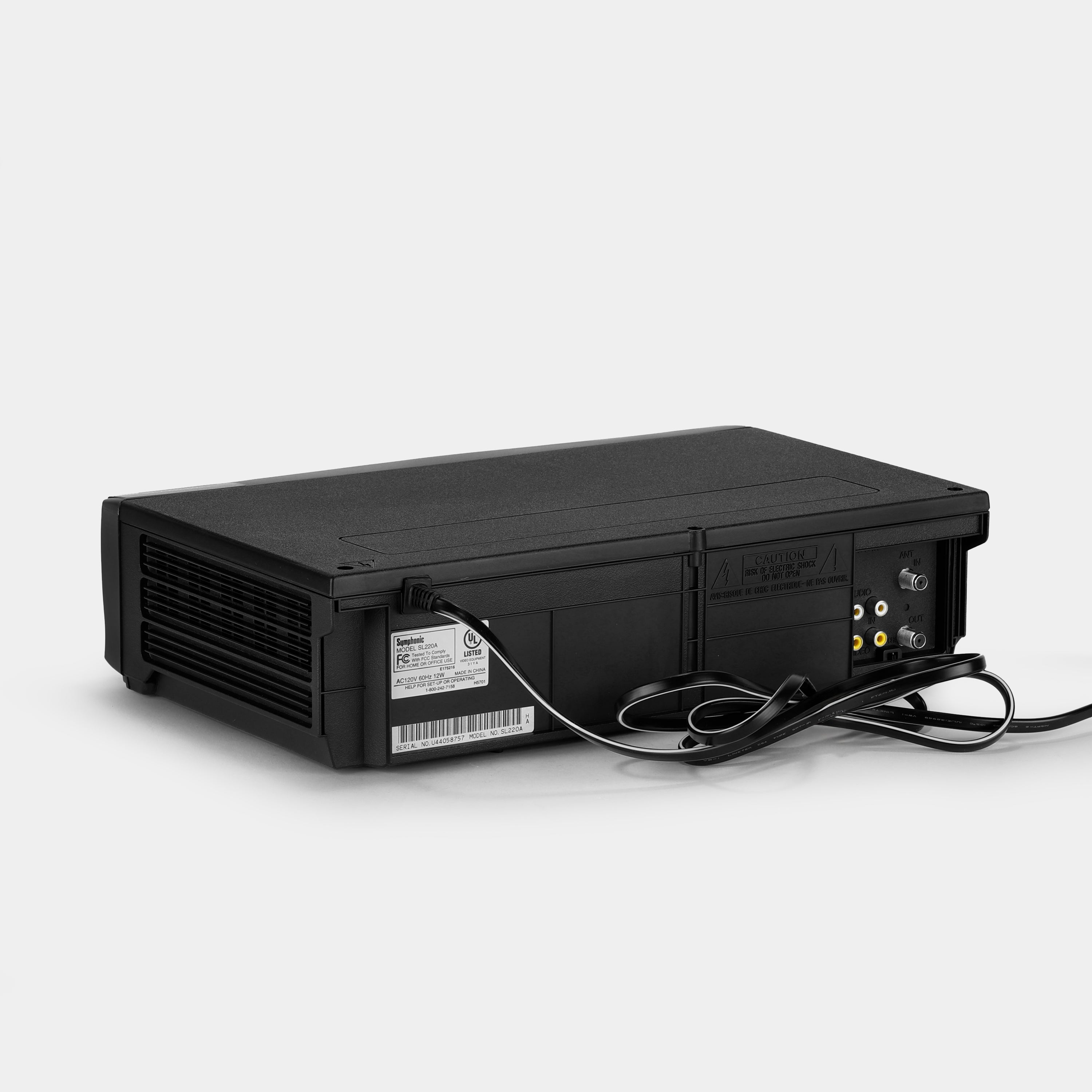 Symphonic SL220A VCR VHS Player