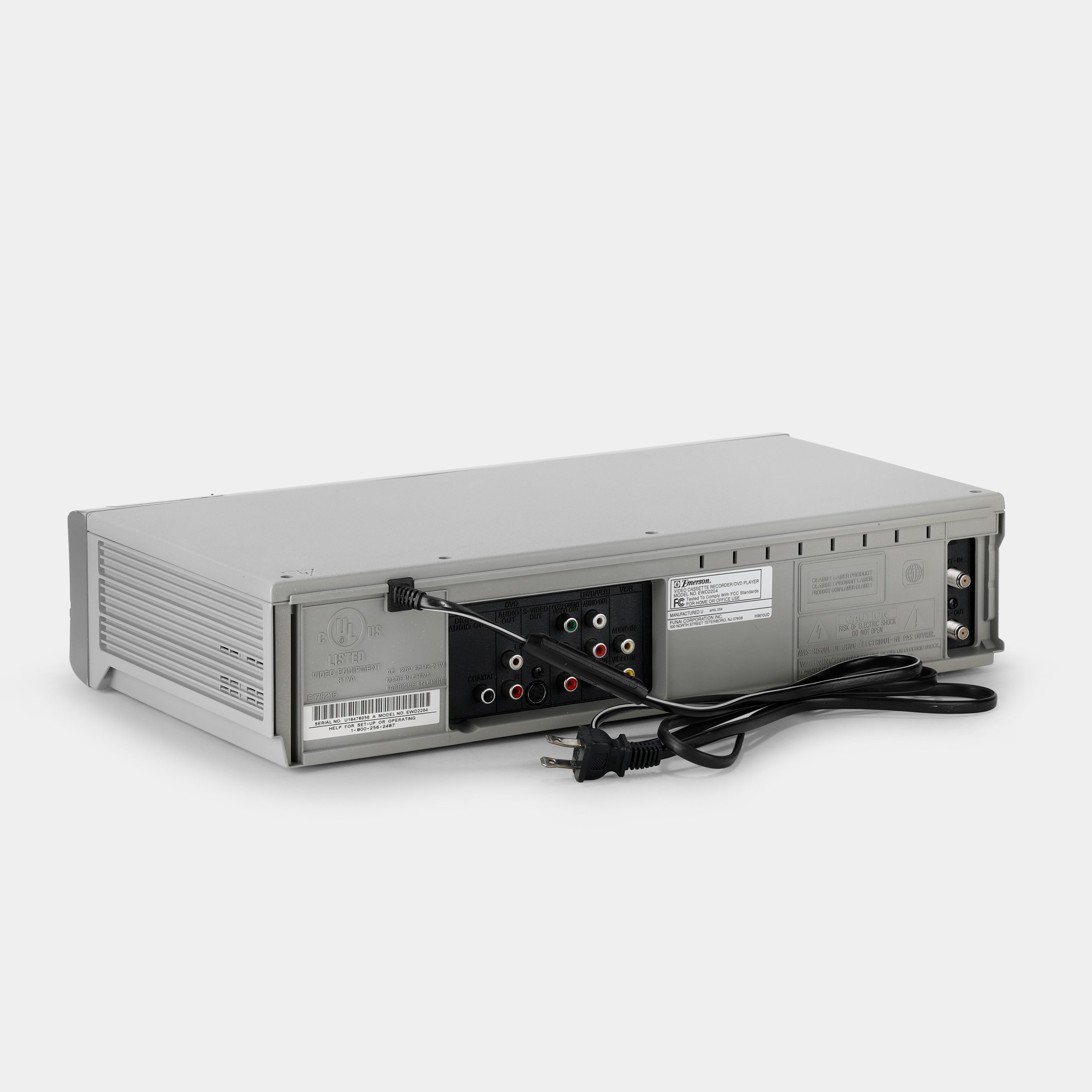 Emerson EWD2204 VCR VHS and DVD Player