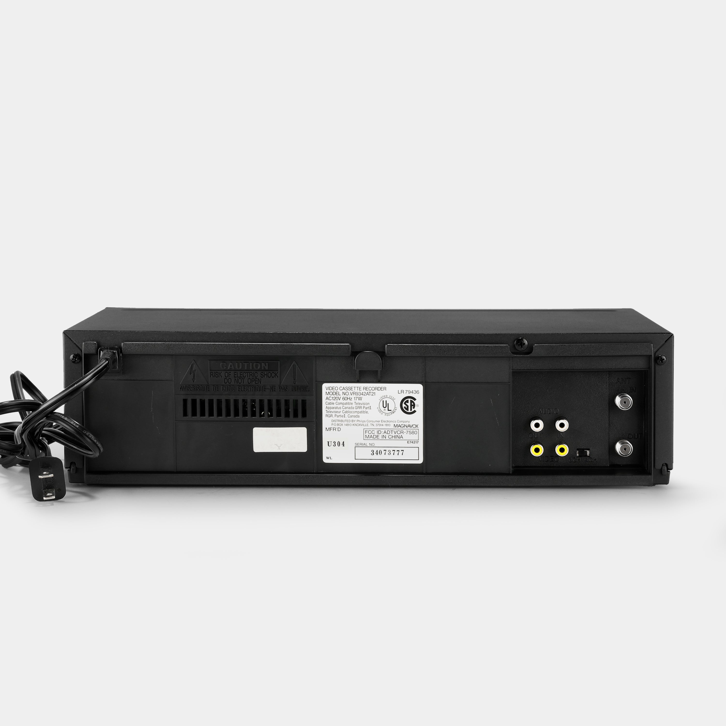 Magnavox VR9342AT21 VCR VHS Player