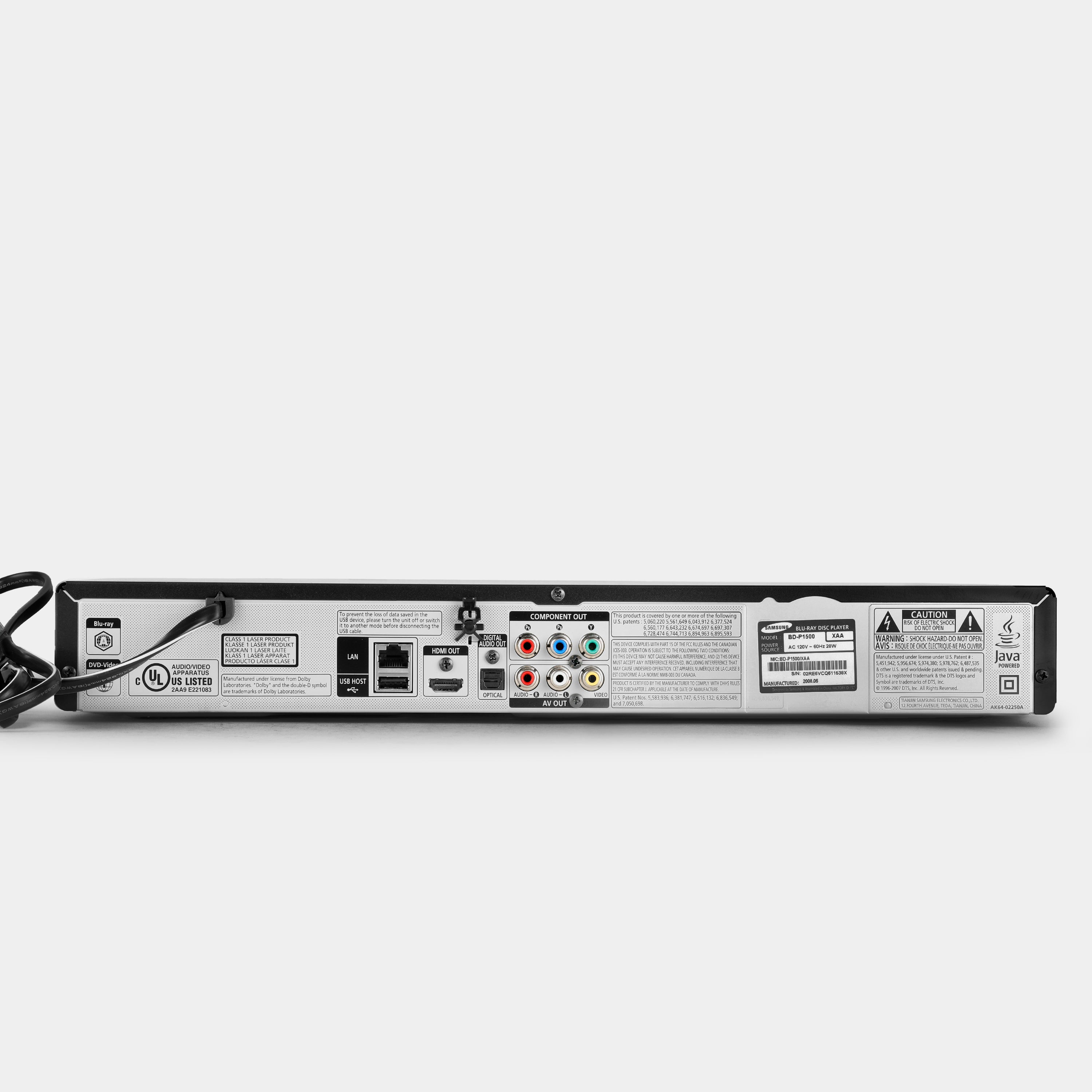 Samsung BD-P1500 Blu-Ray DVD Player