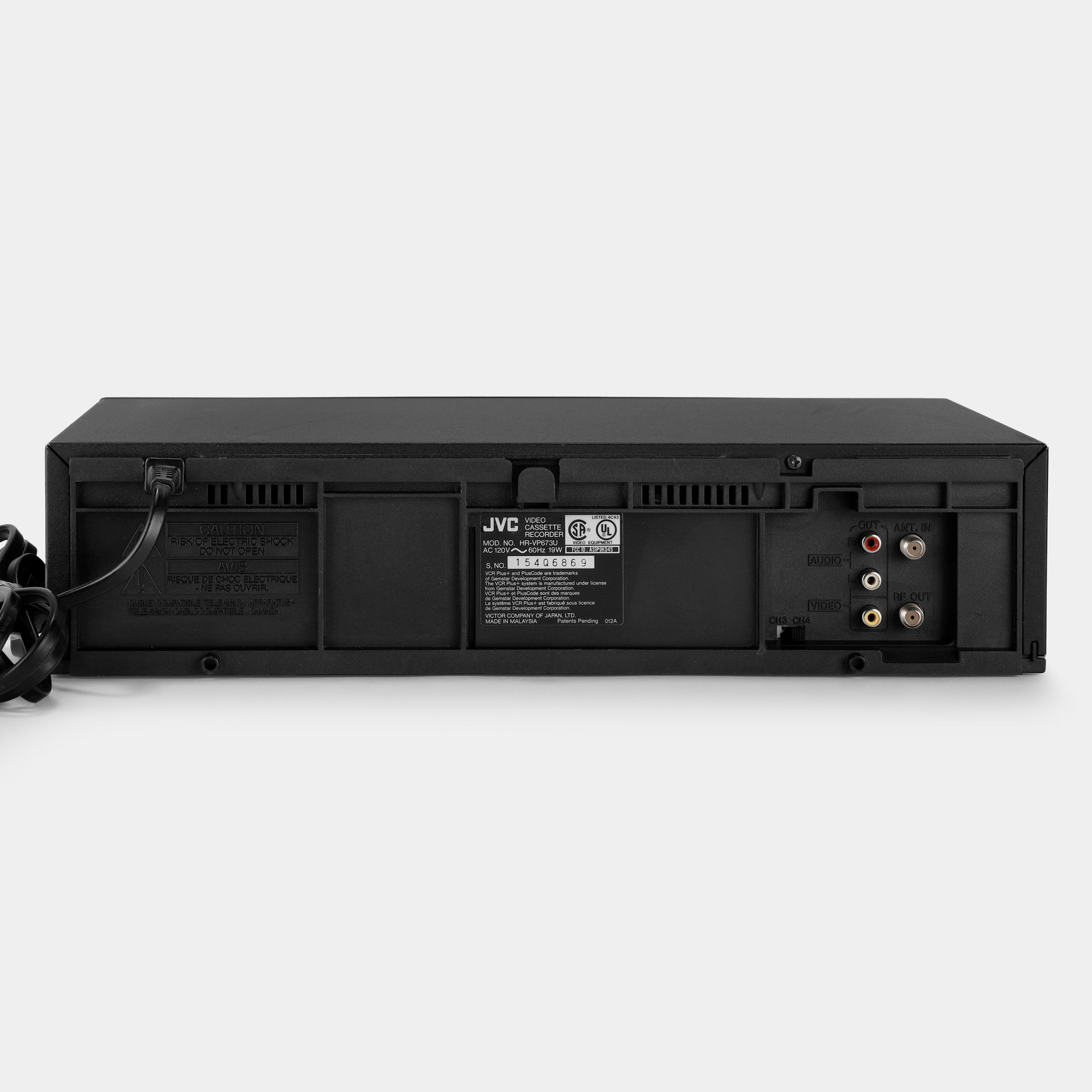 JVC HR-VP673U VCR VHS Player