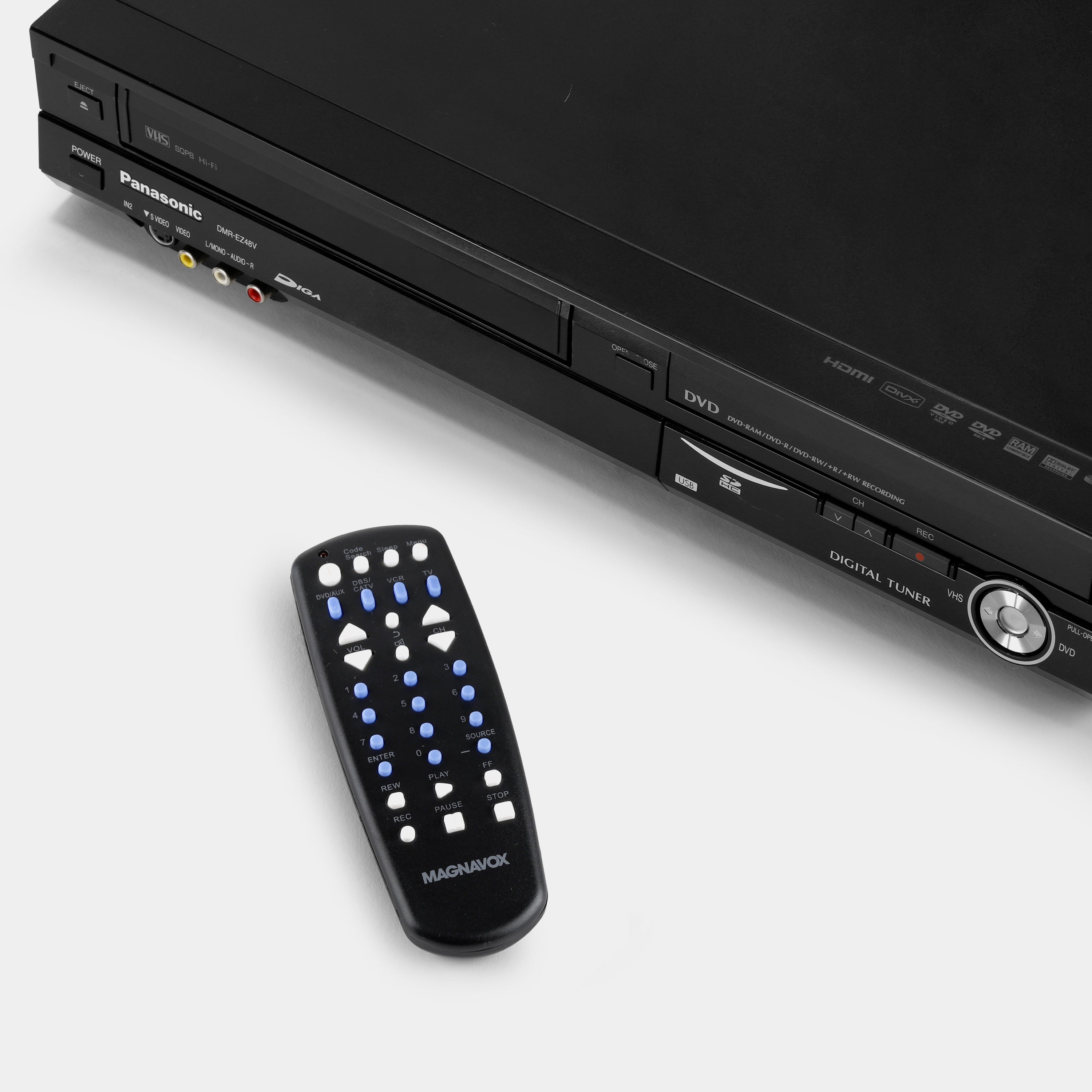 Panasonic DMR-EZ48V VCR VHS Player and DVD Recorder