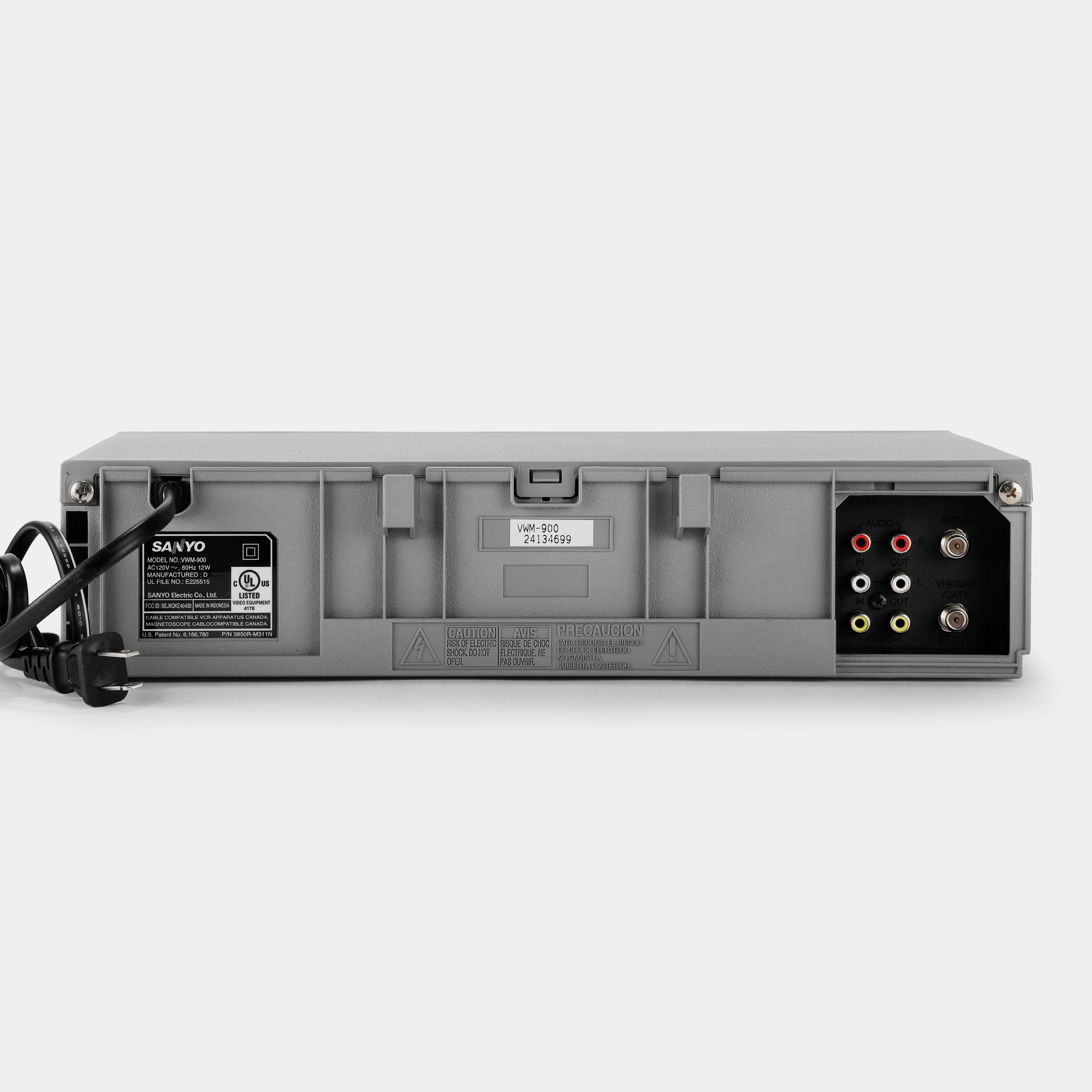 Sanyo VWM-900 VCR VHS Player