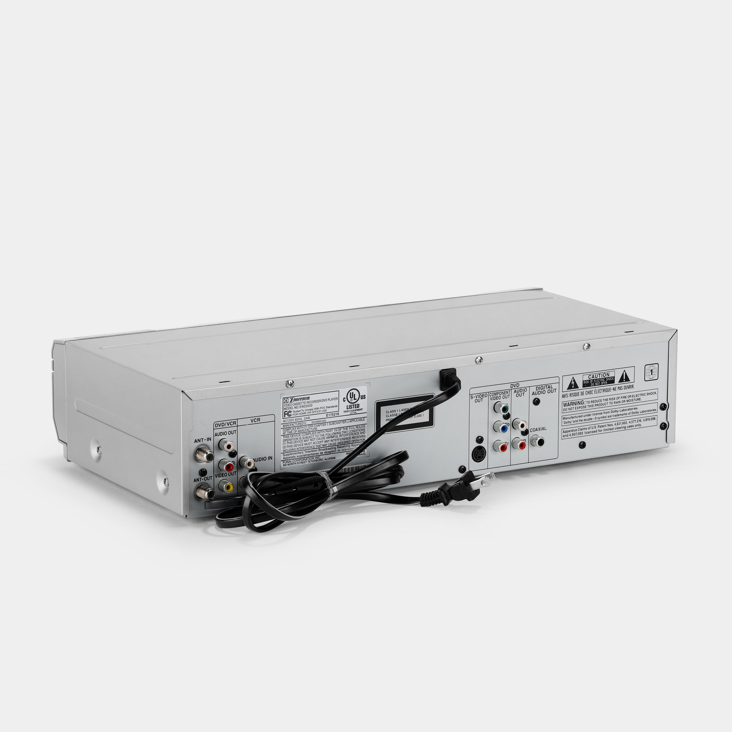 Emerson EWD2003 VCR VHS and DVD Player