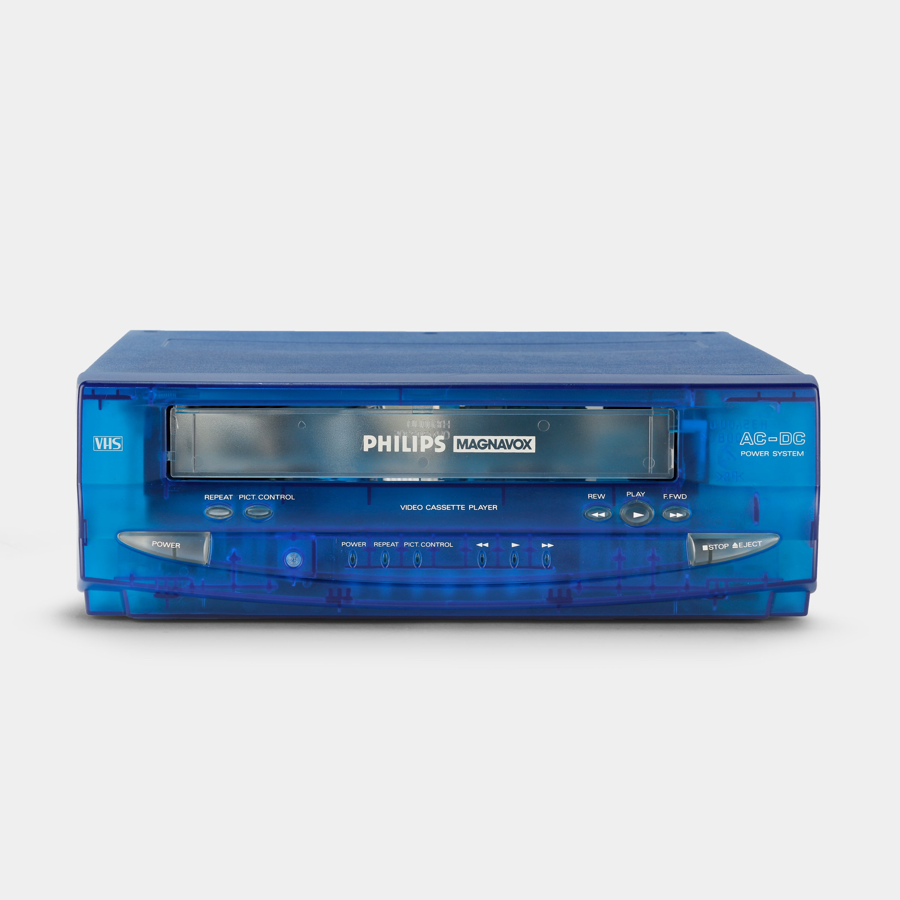 Philips VPA1151BL21 Transparent Blue VCR VHS Player