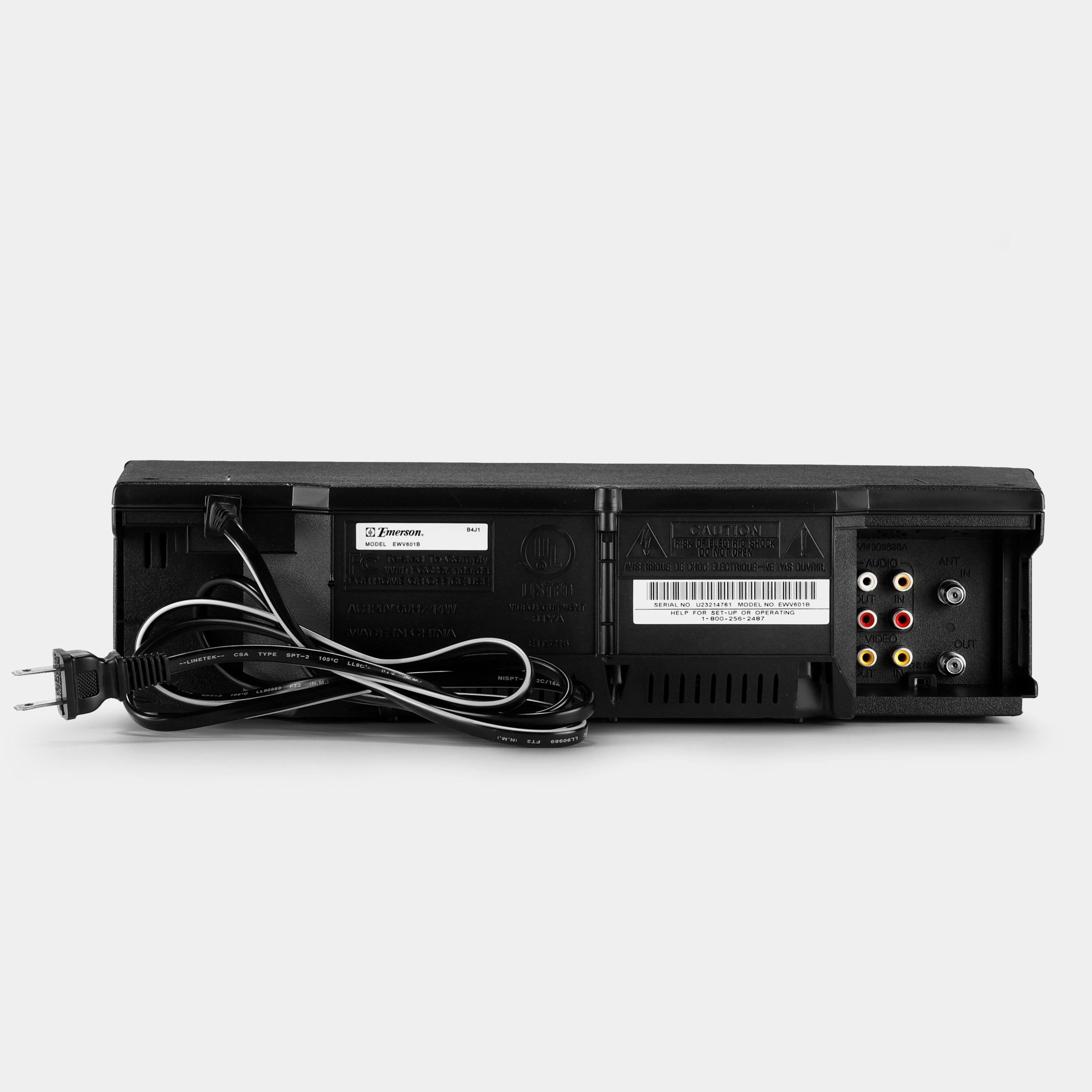 Emerson EWV601B VCR VHS Player