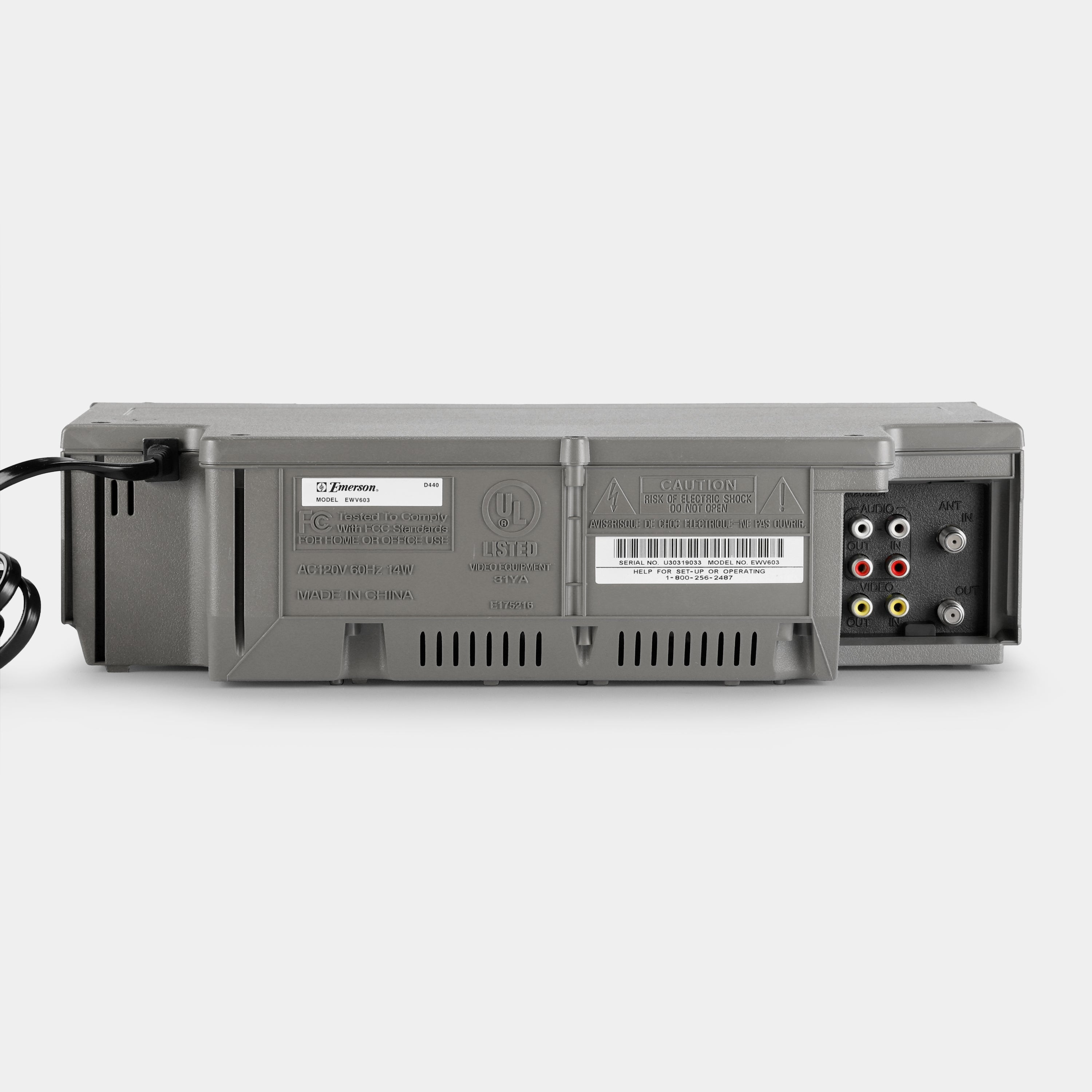 Emerson EWV603 VCR VHS Player