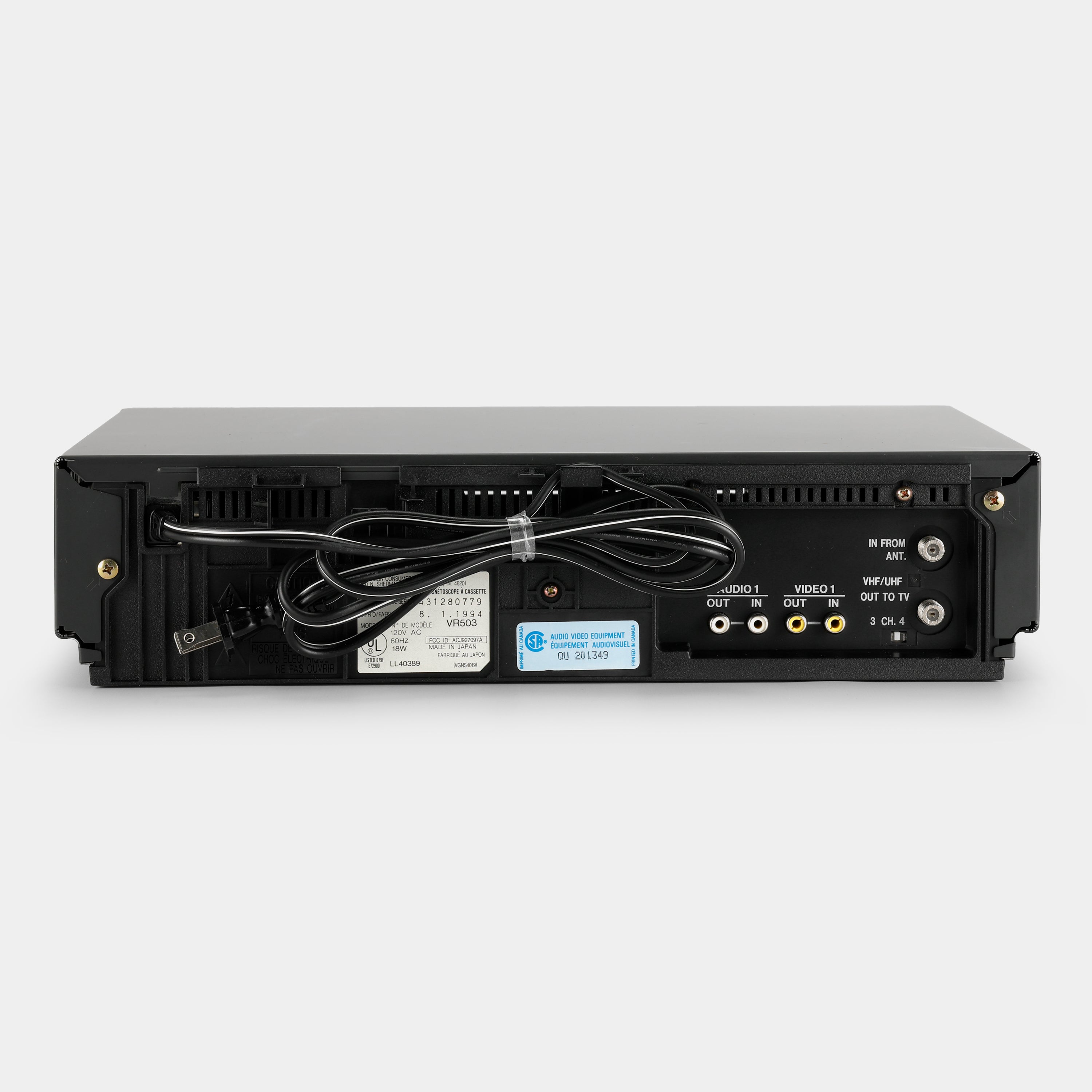 RCA VR503 VCR VHS Player