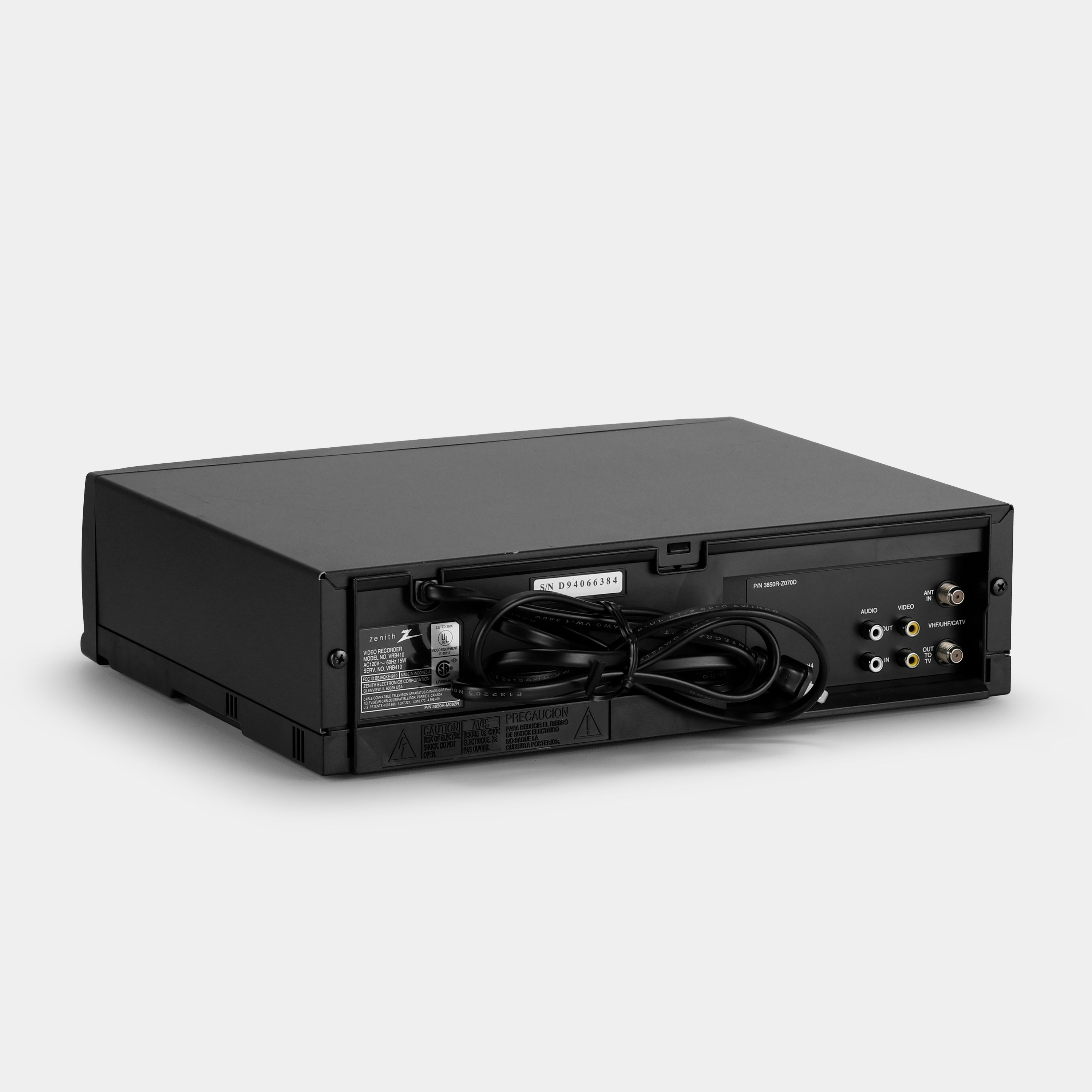 Zenith VRB410 VCR VHS Player