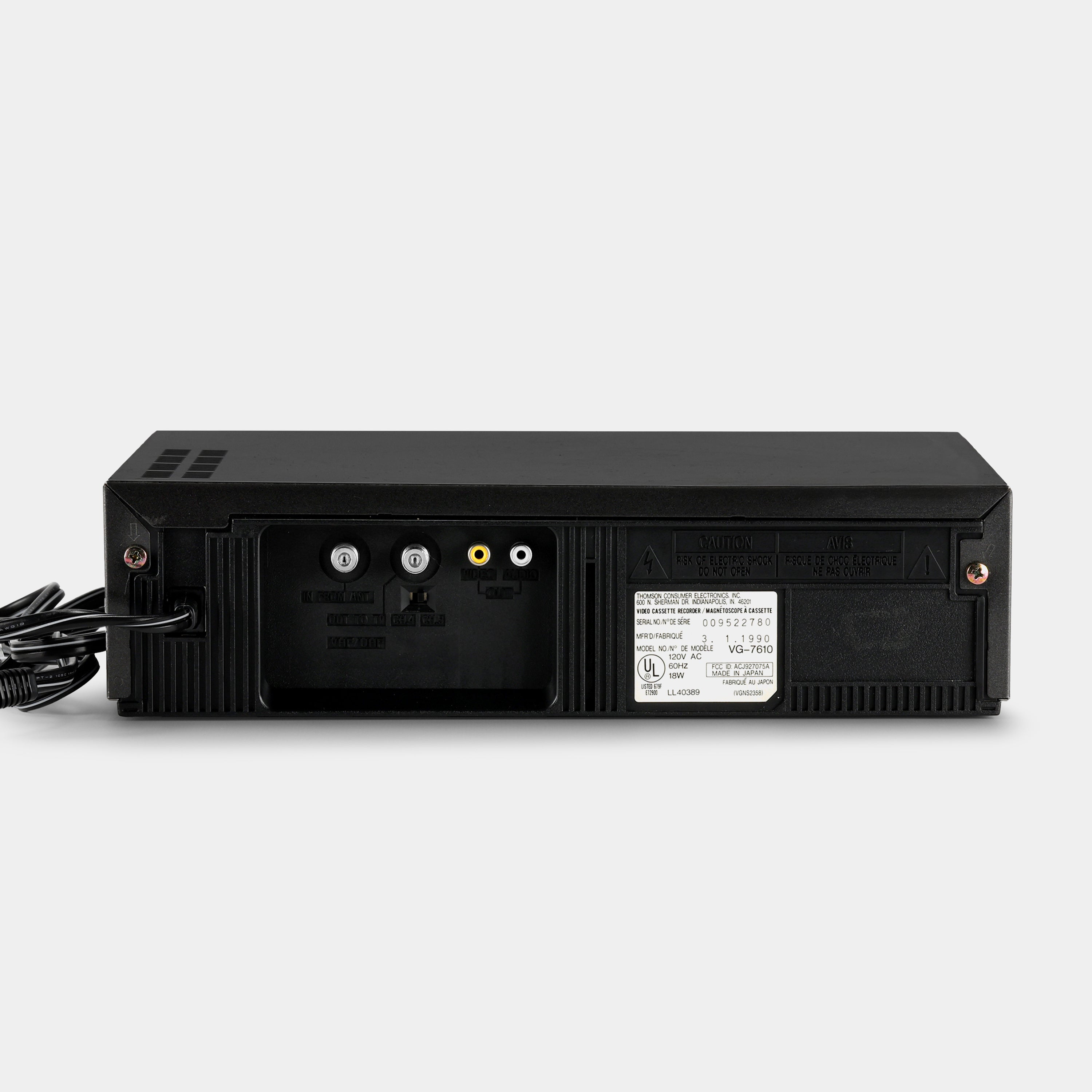 General Electric VG-7610 VCR VHS Player