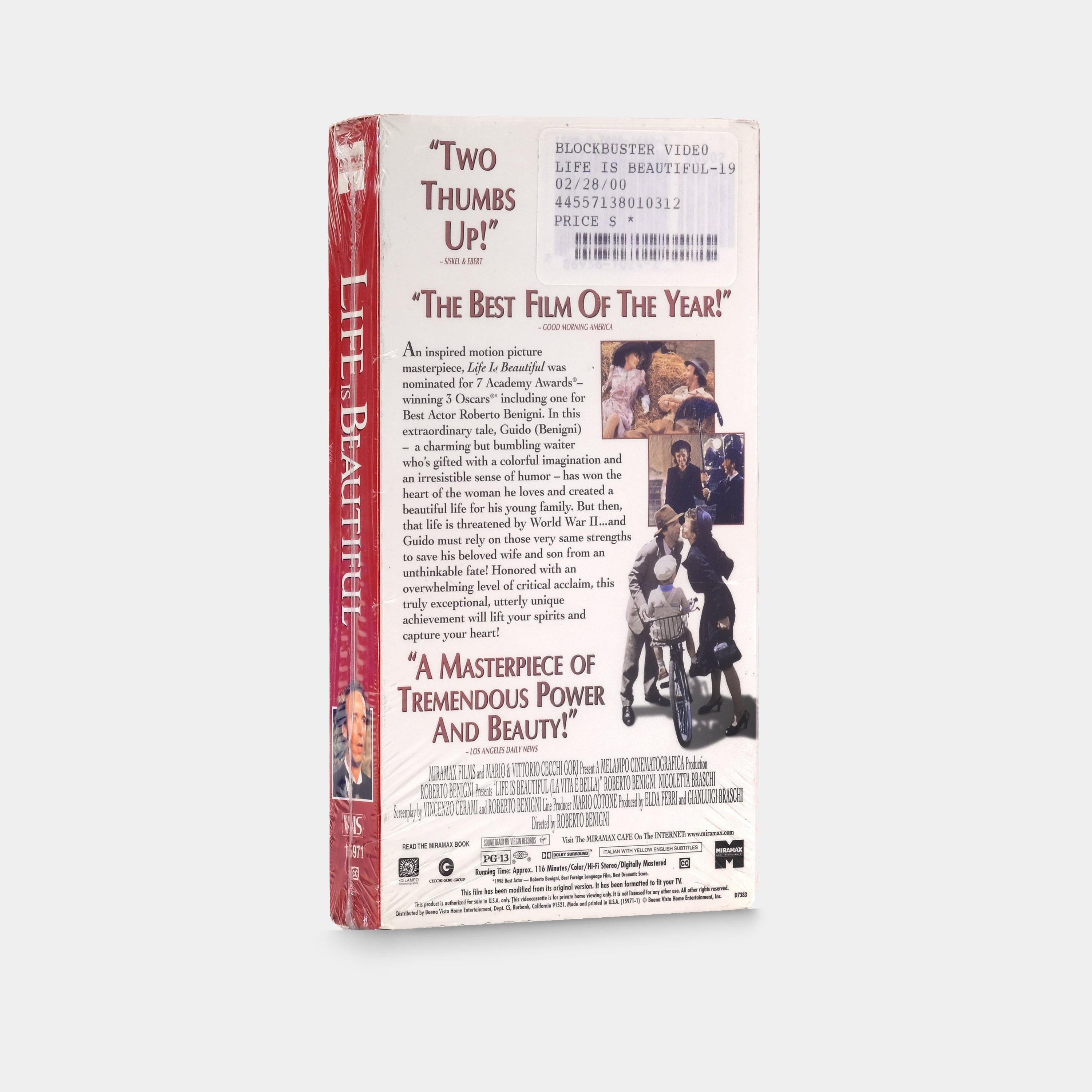 Life Is Beautiful (Sealed) VHS Tape