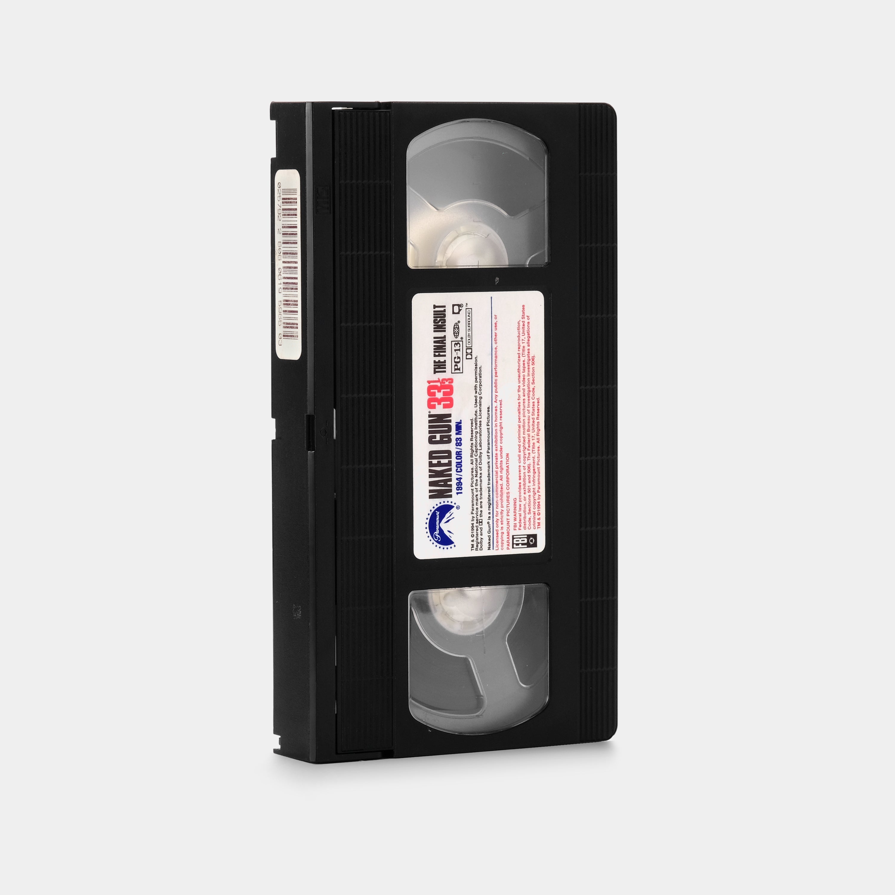 Naked Gun 33 1/3: The Final Insult VHS Tape