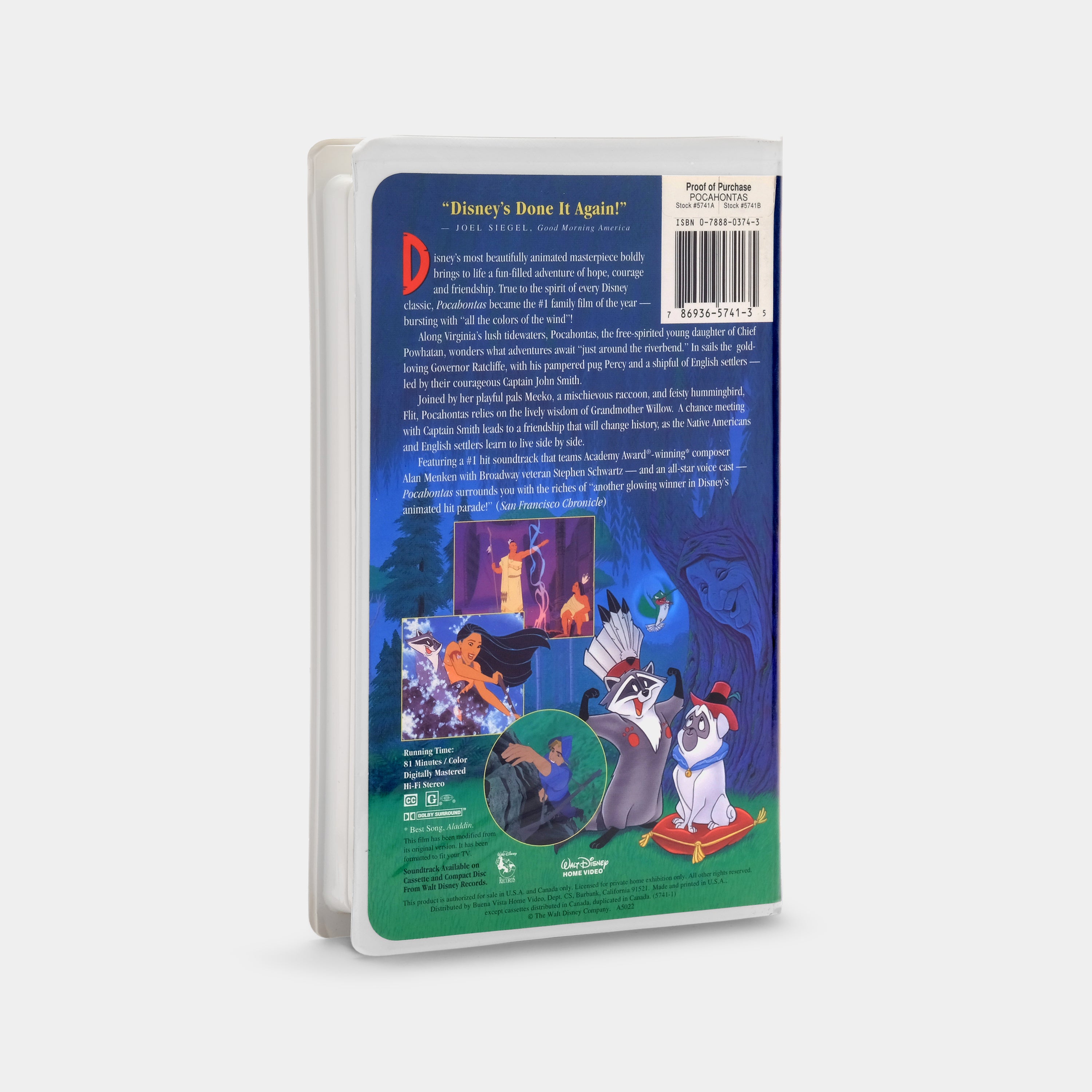 Pocahontas (Masterpiece Collection) VHS Tape