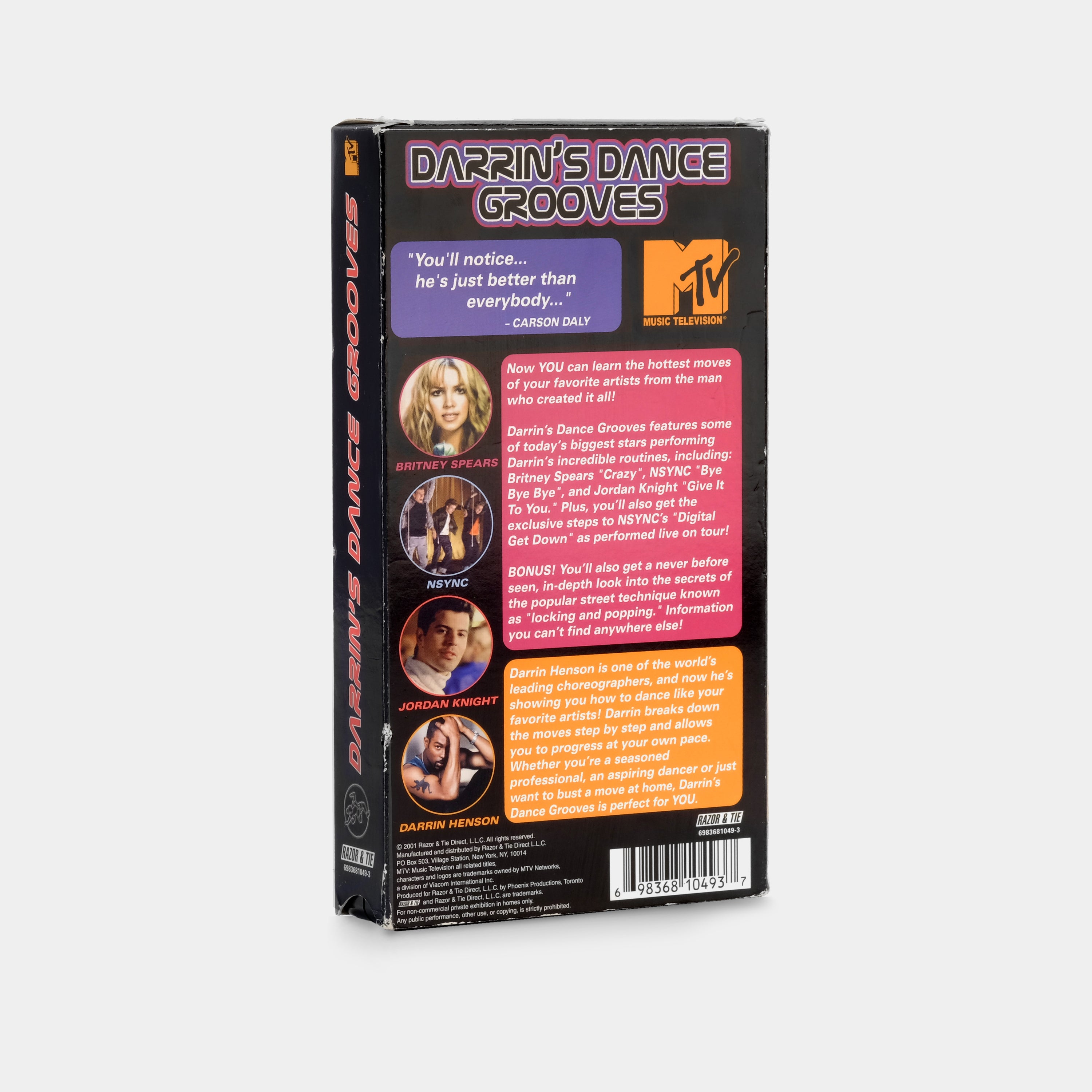 Darrin's Dance Grooves VHS Tape