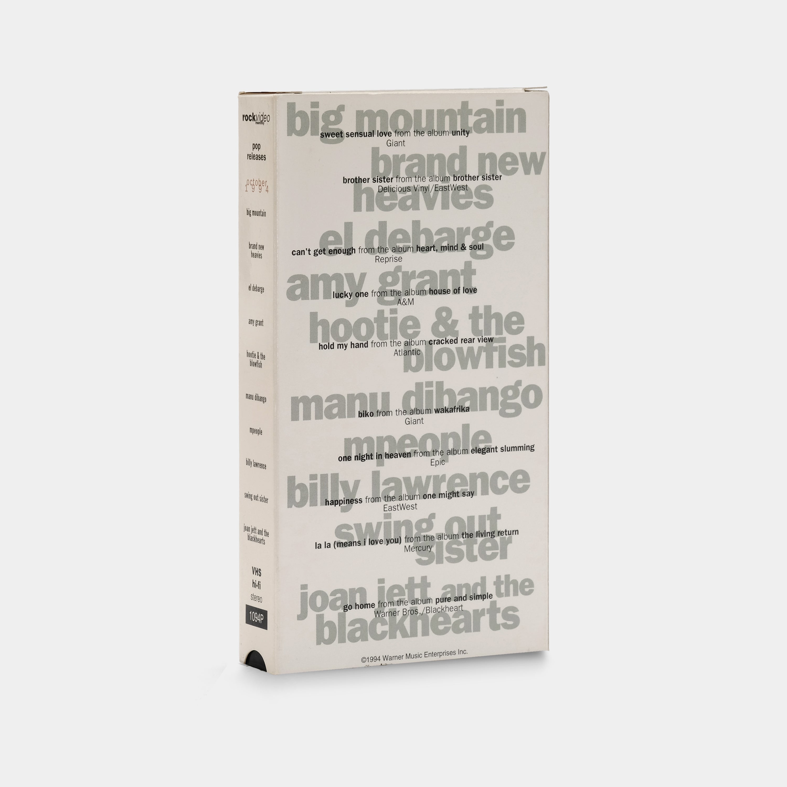 RockVideo Monthly - Pop Releases October 1994 VHS Tape