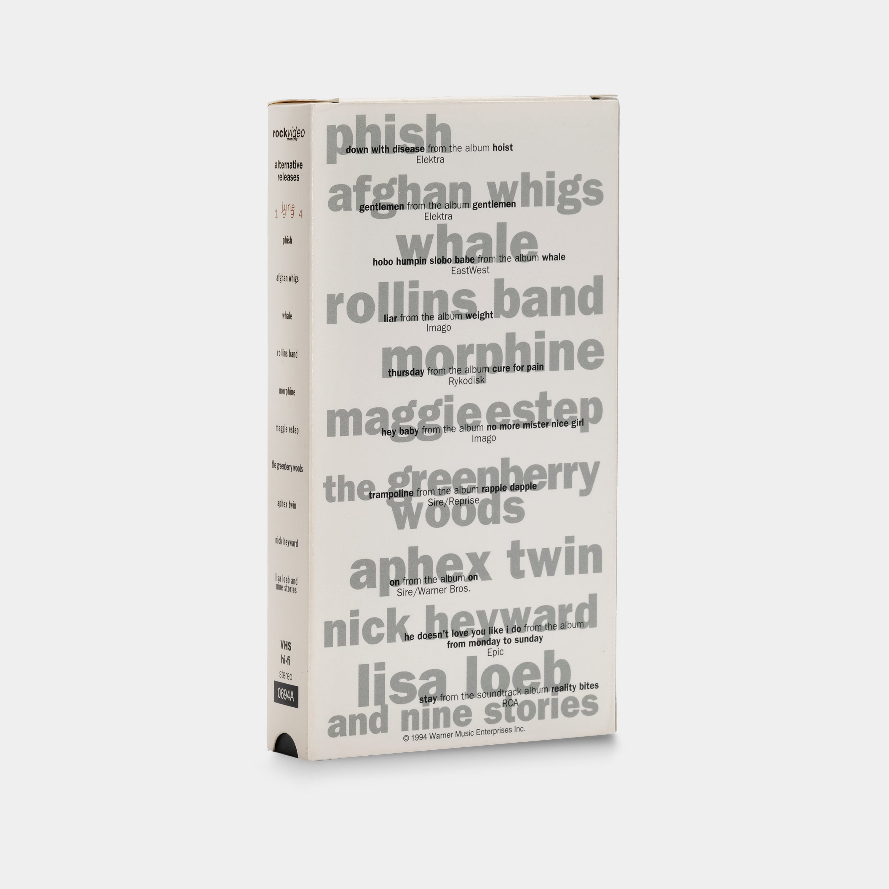 RockVideo Monthly - Alternative Releases June 1994 VHS Tape