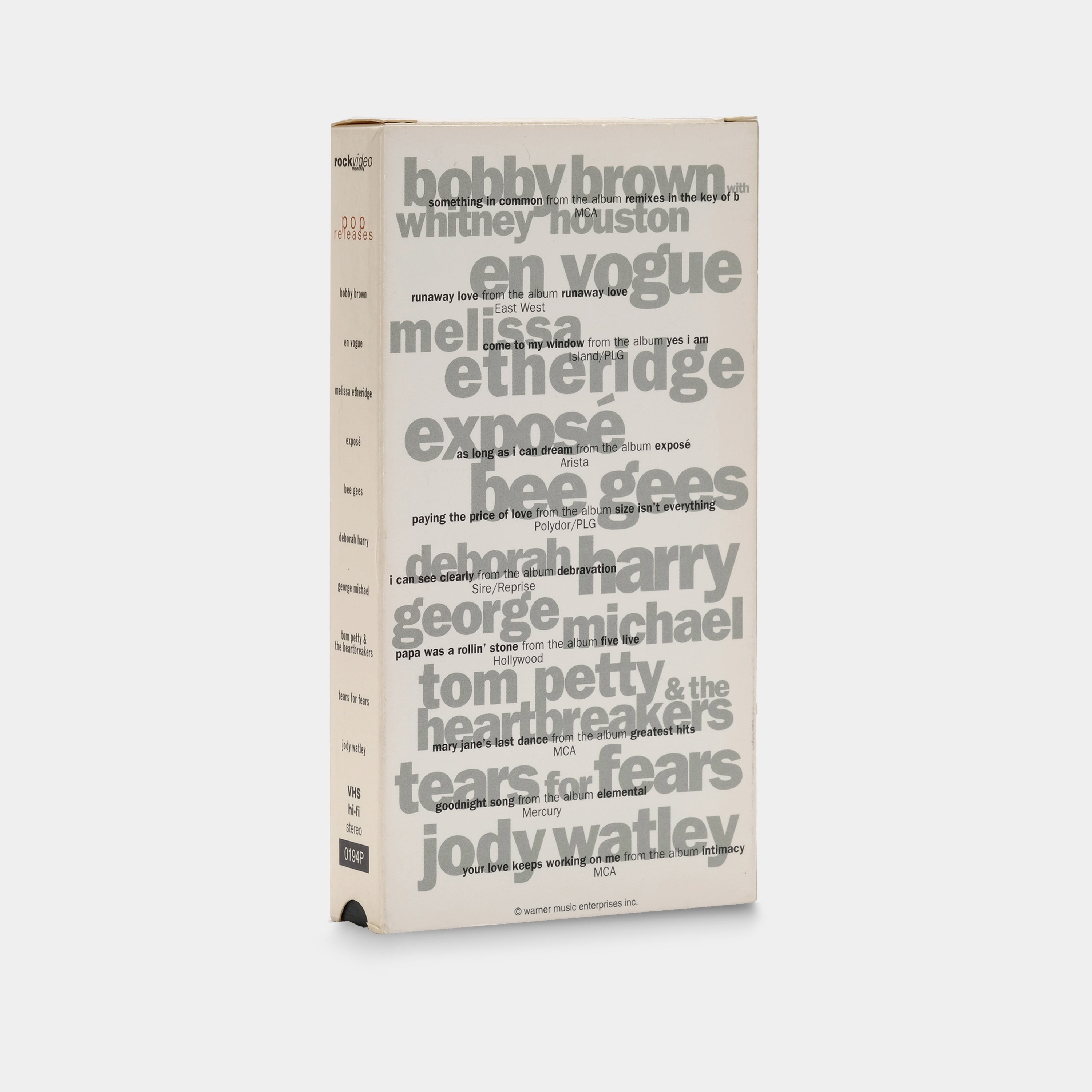 RockVideo Monthly - Pop Releases January 1994 VHS Tape