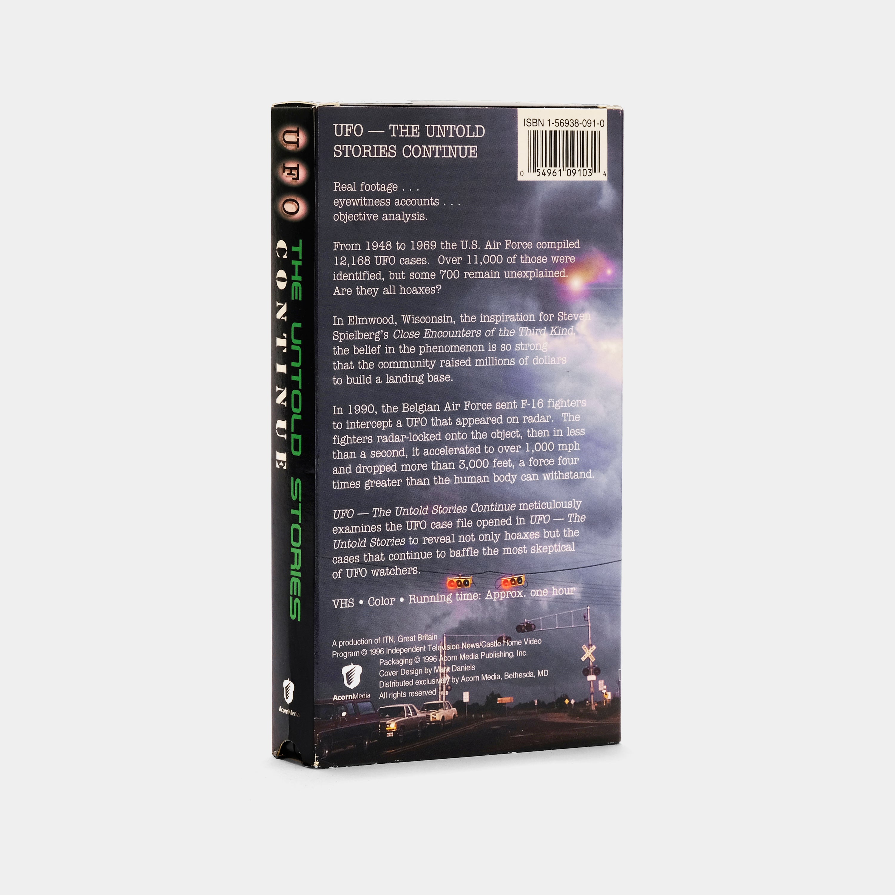 UFO: The Untold Stories Continue VHS Tape