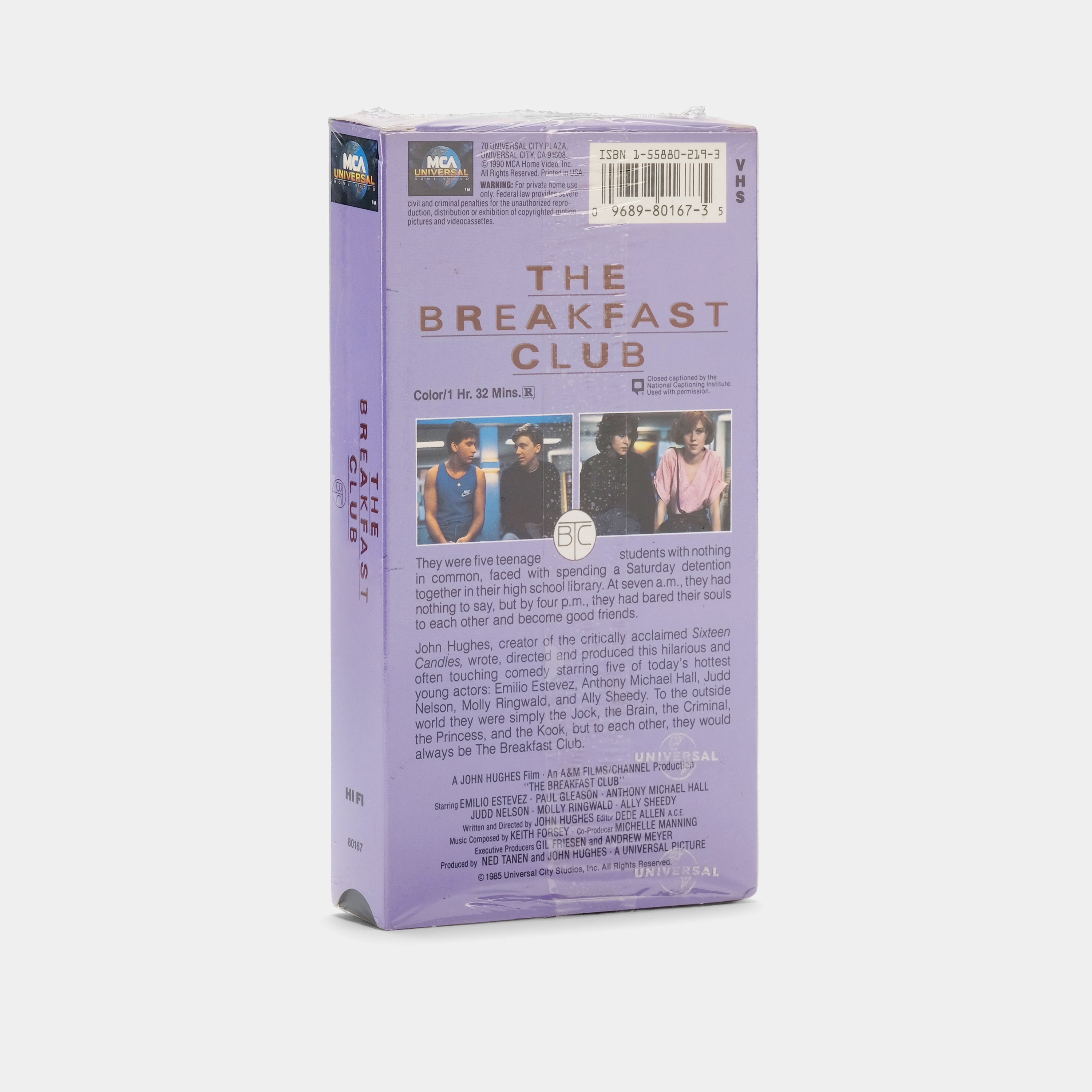 The Breakfast Club (Sealed) VHS Tape