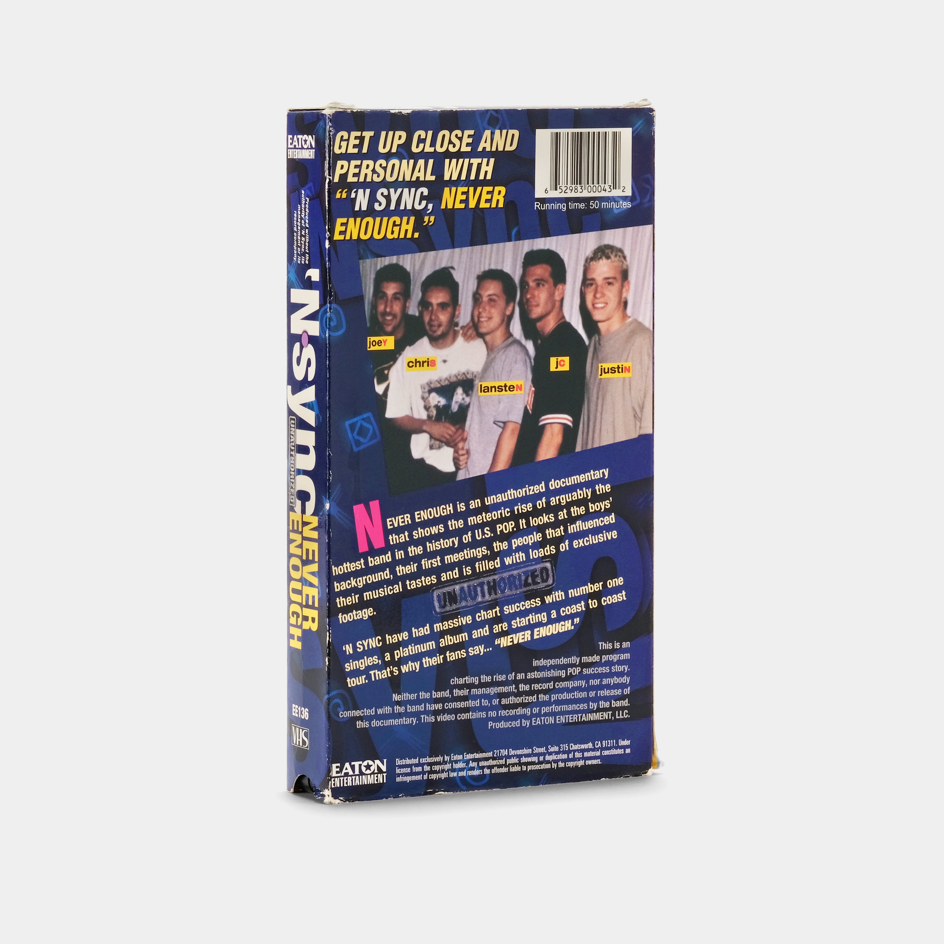'N Sync: Never Enough VHS Tape