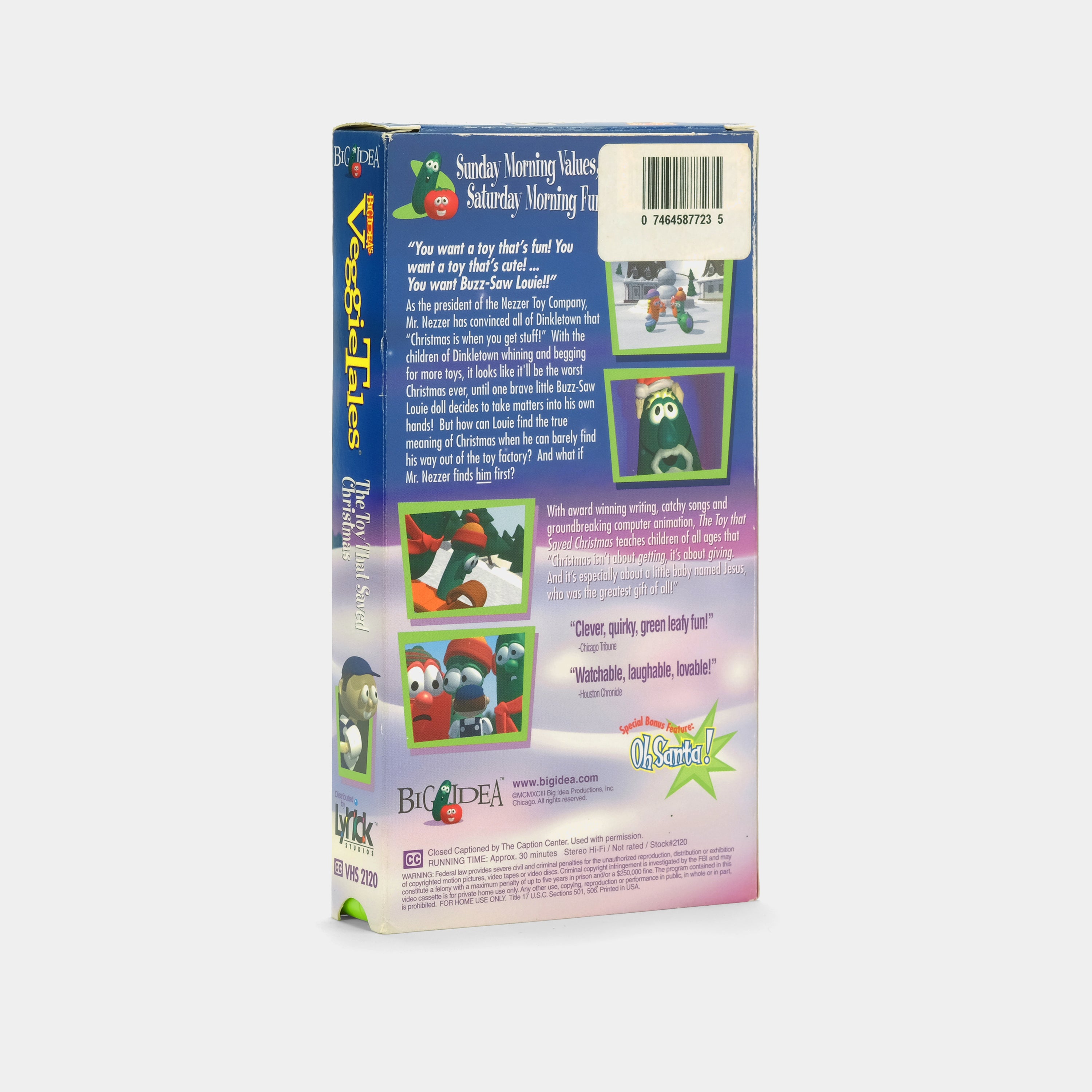 VeggieTales: The Toy That Saved Christmas VHS Tape