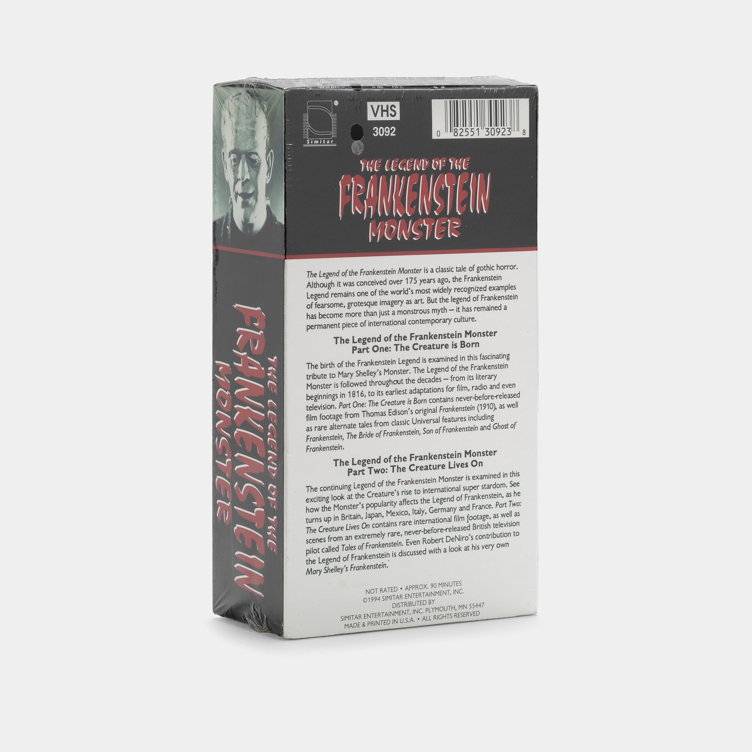 The Legend of the Frankenstein Monster (Sealed) VHS Tape