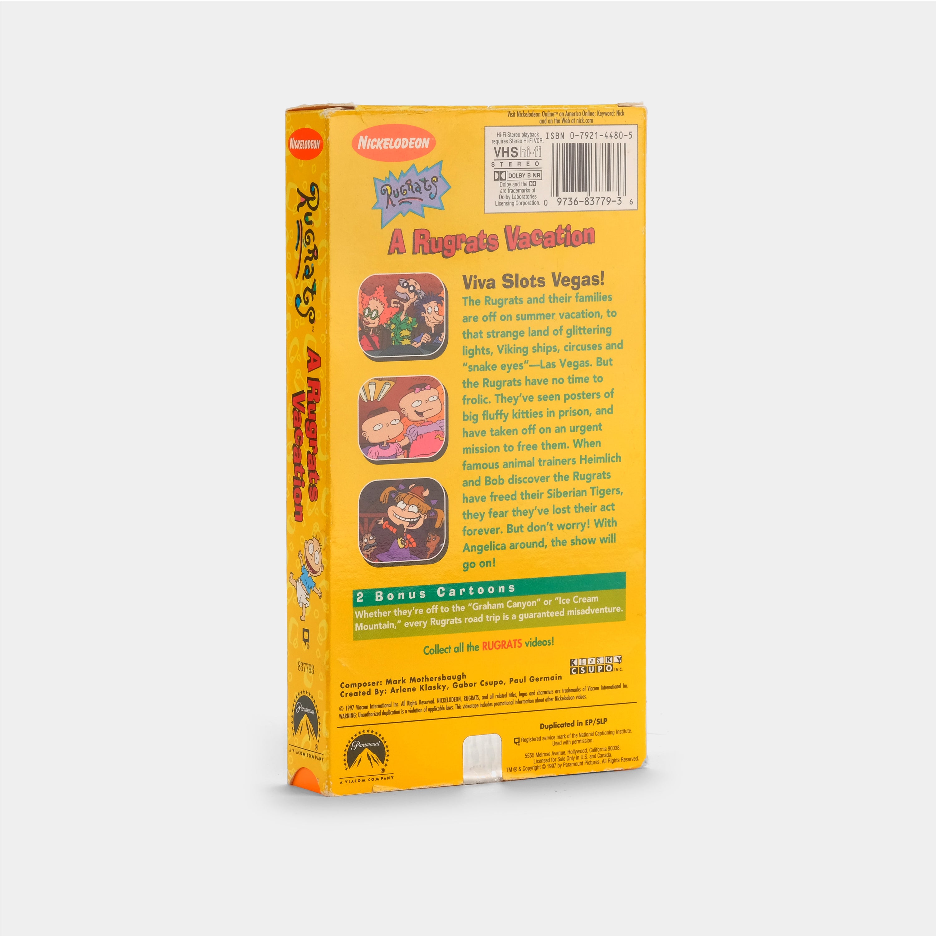 A Rugrats Vacation VHS Tape