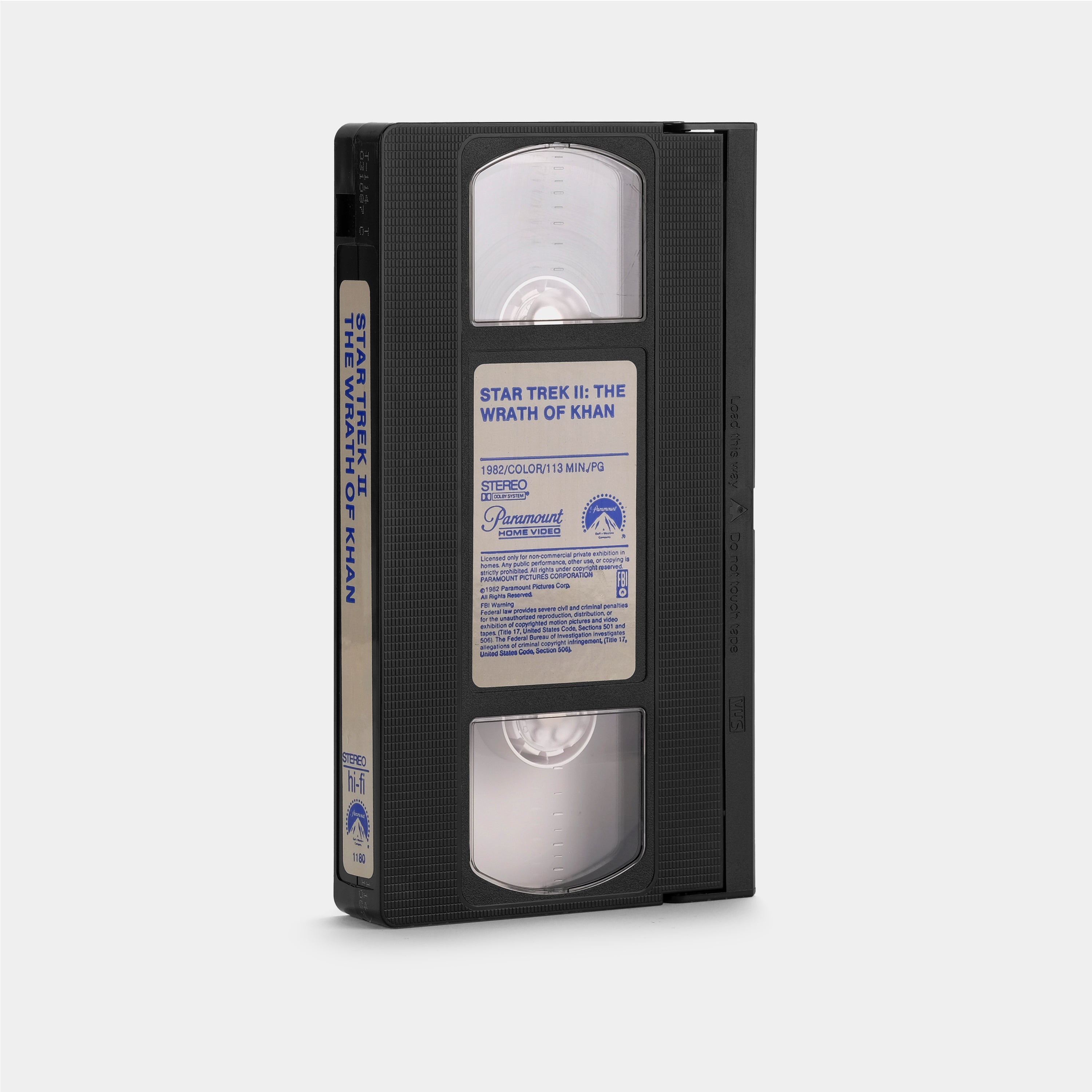 Star Trek II: The Wrath of Khan VHS Tape
