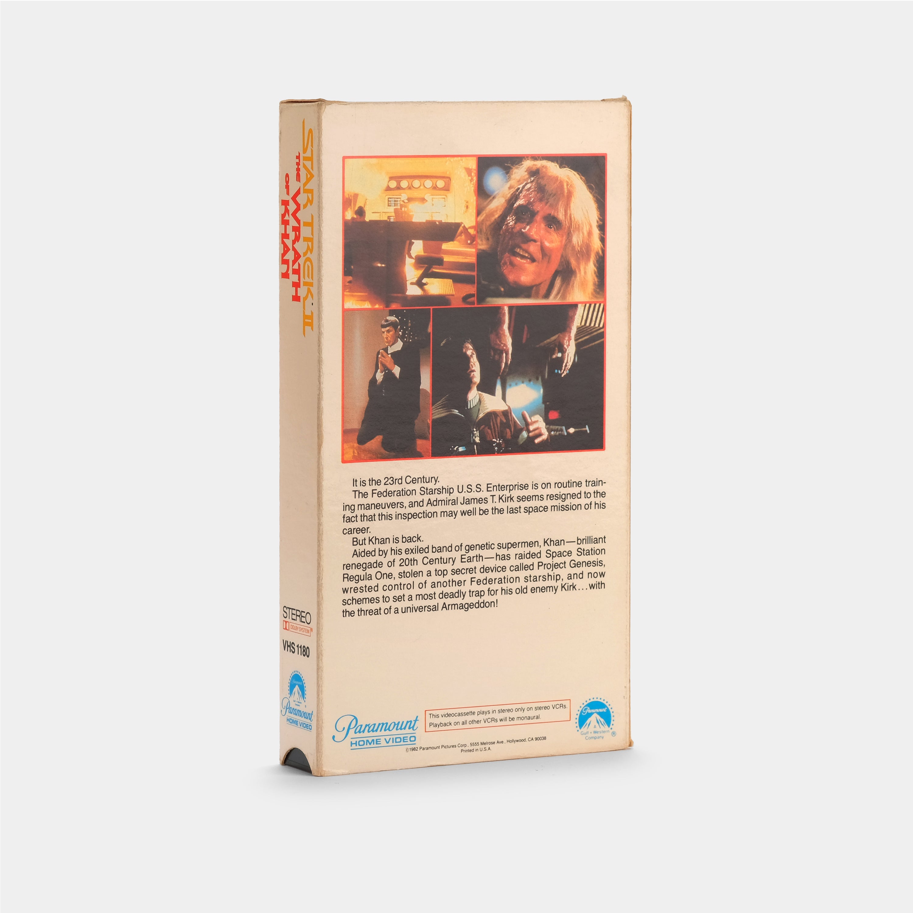 Star Trek II: The Wrath of Khan VHS Tape