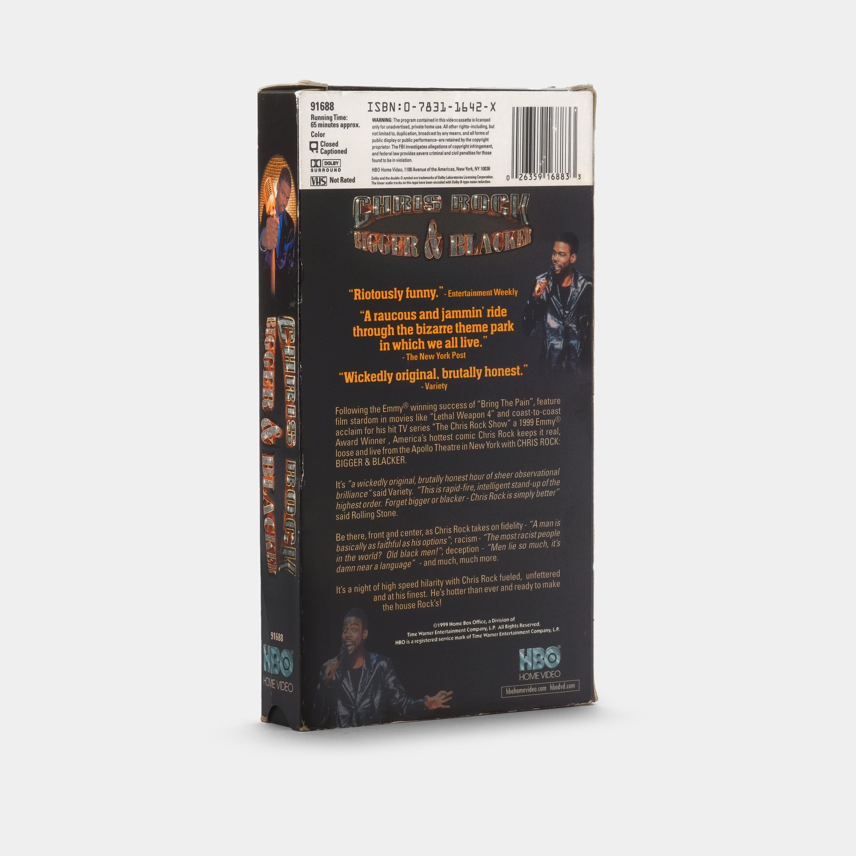 Chris Rock: Bigger & Blacker VHS Tape