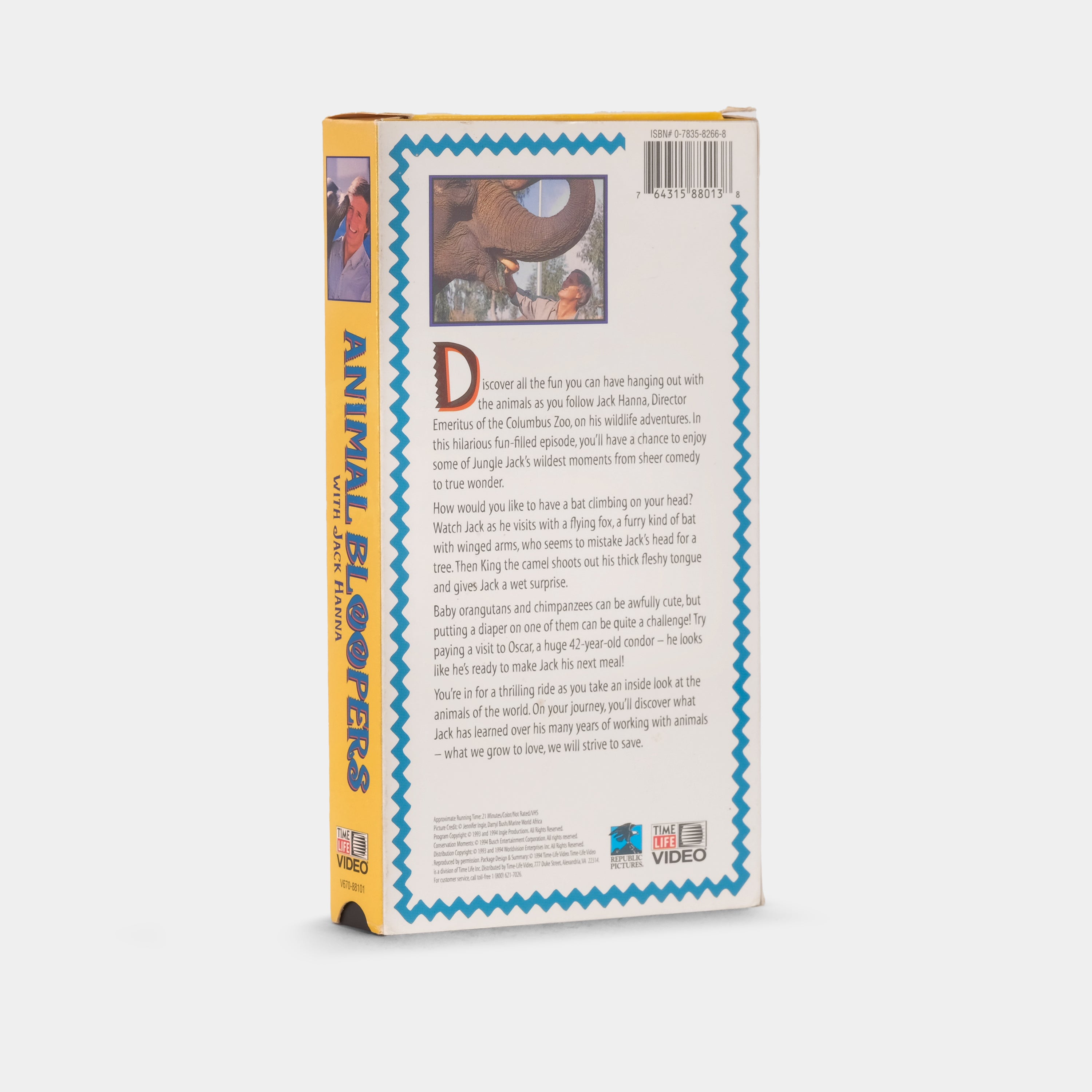 Animal Bloopers With Jack Hanna VHS Tape