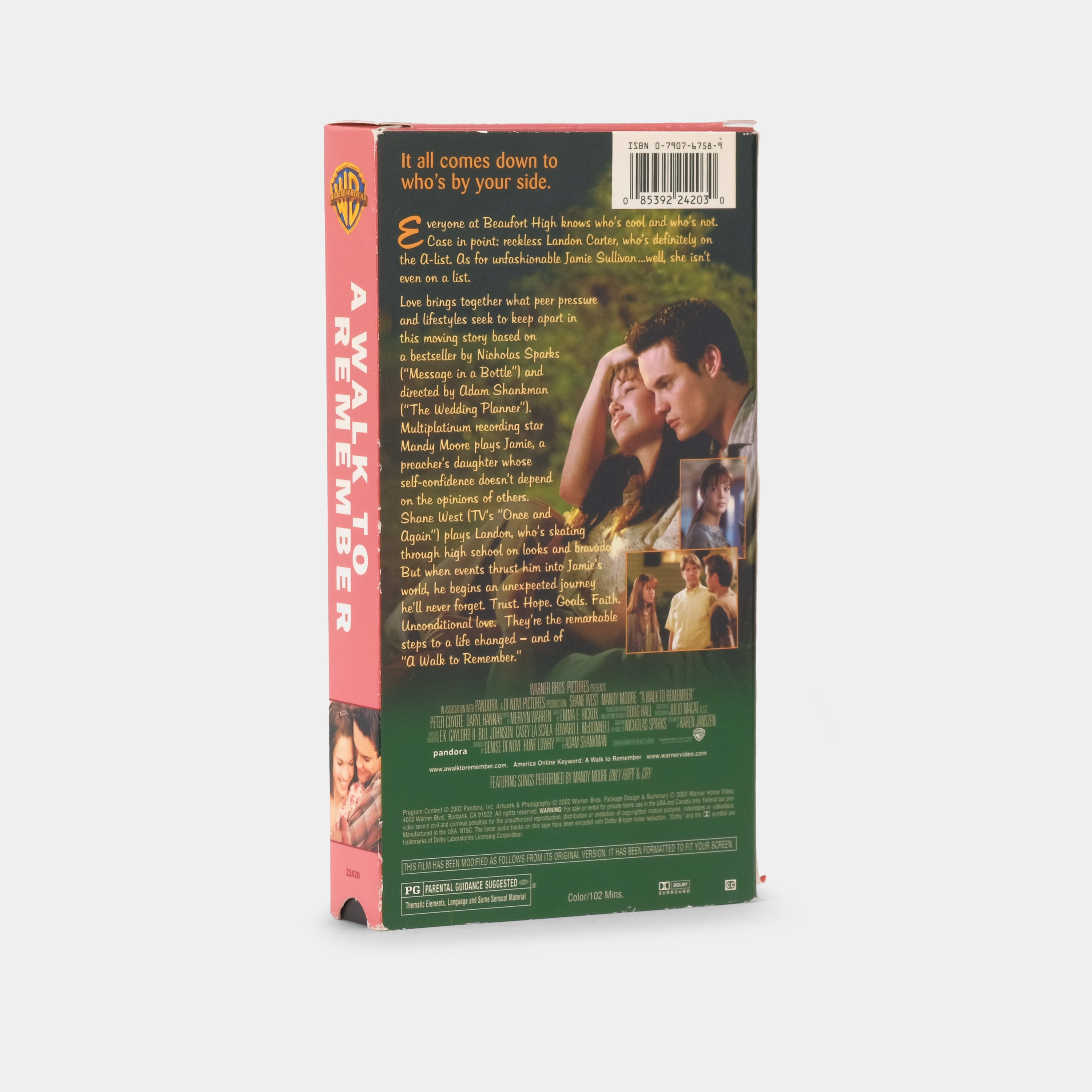 A Walk To Remember VHS Tape