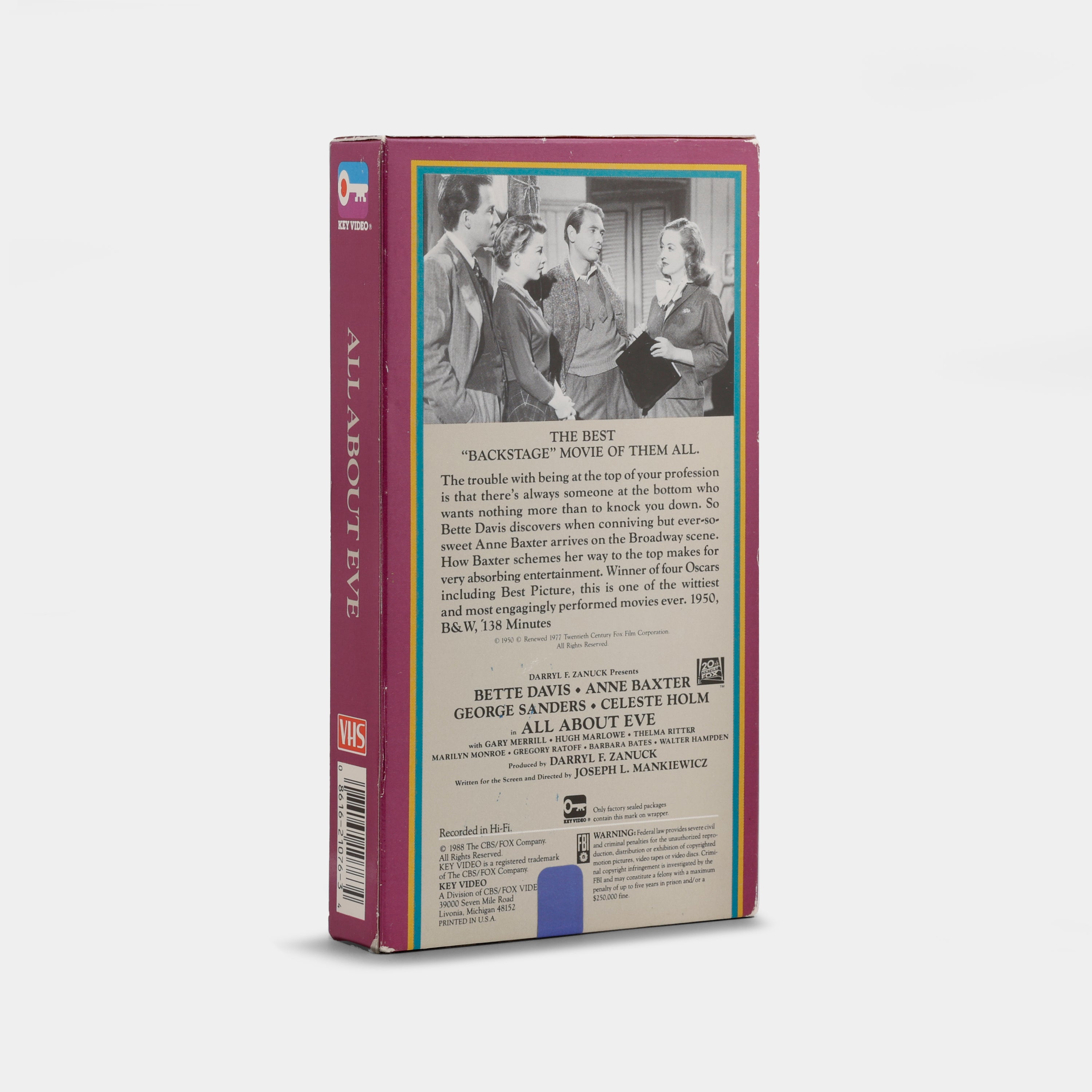 All About Eve VHS Tape