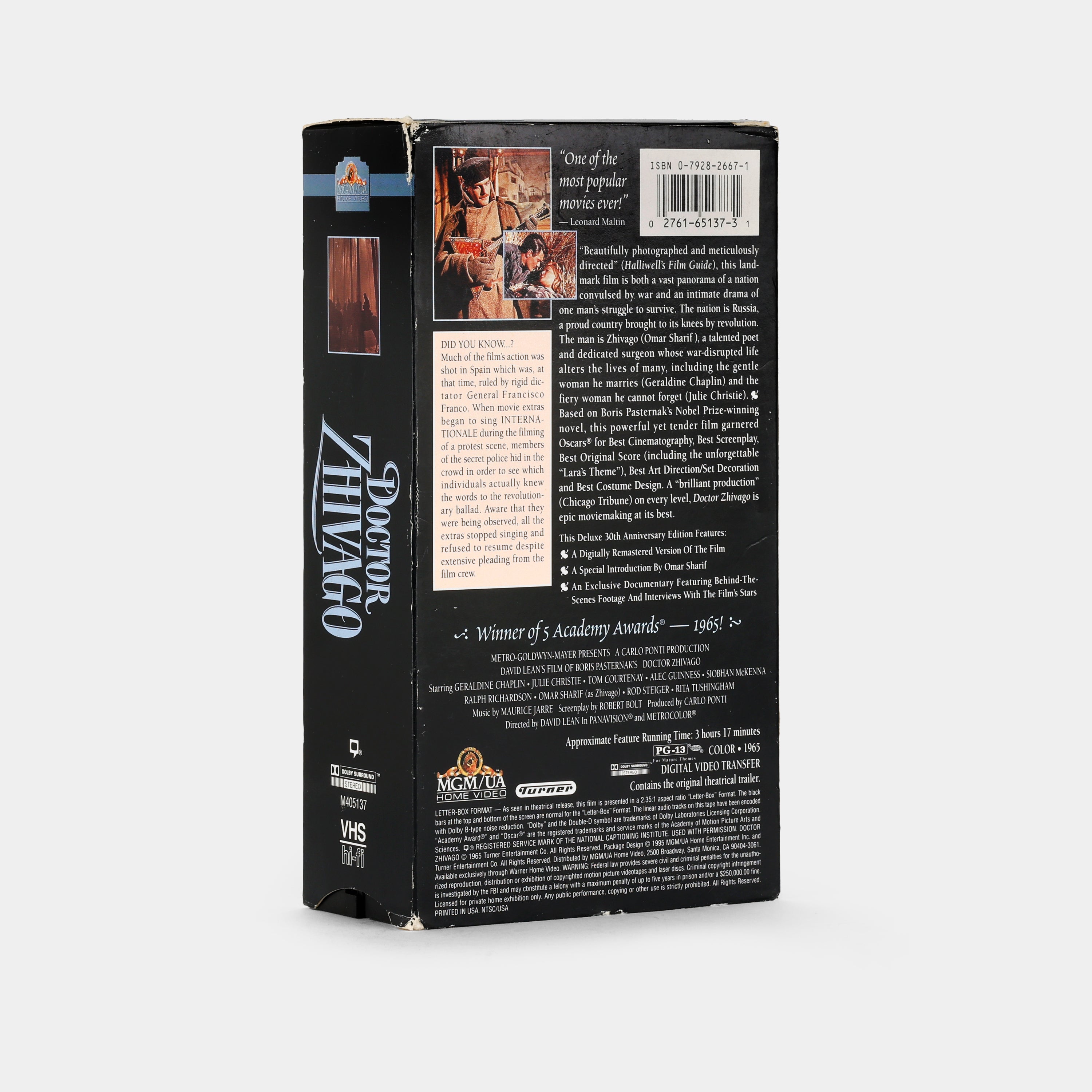 Doctor Zhivago VHS Tape