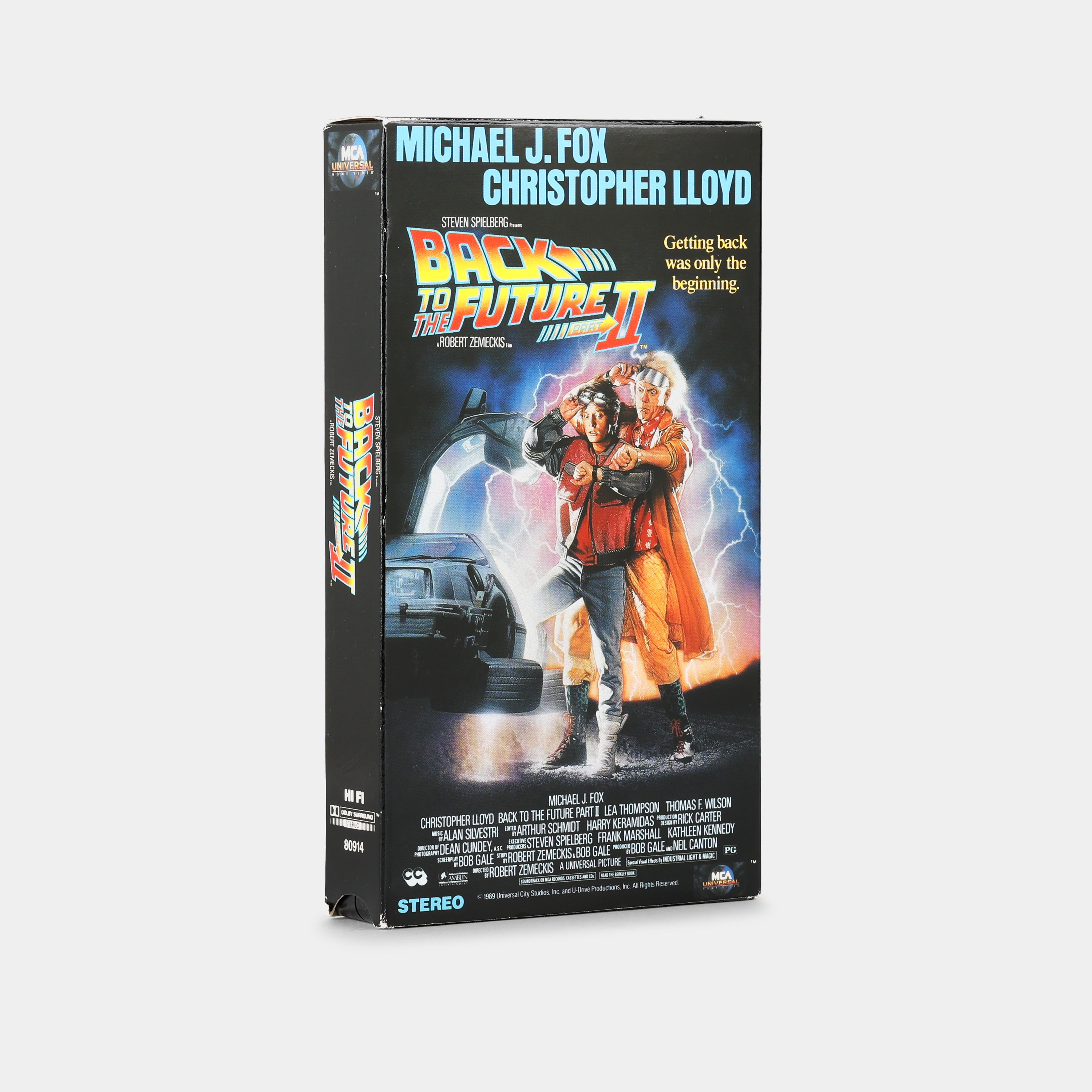 Back to the Future Part II VHS Tape