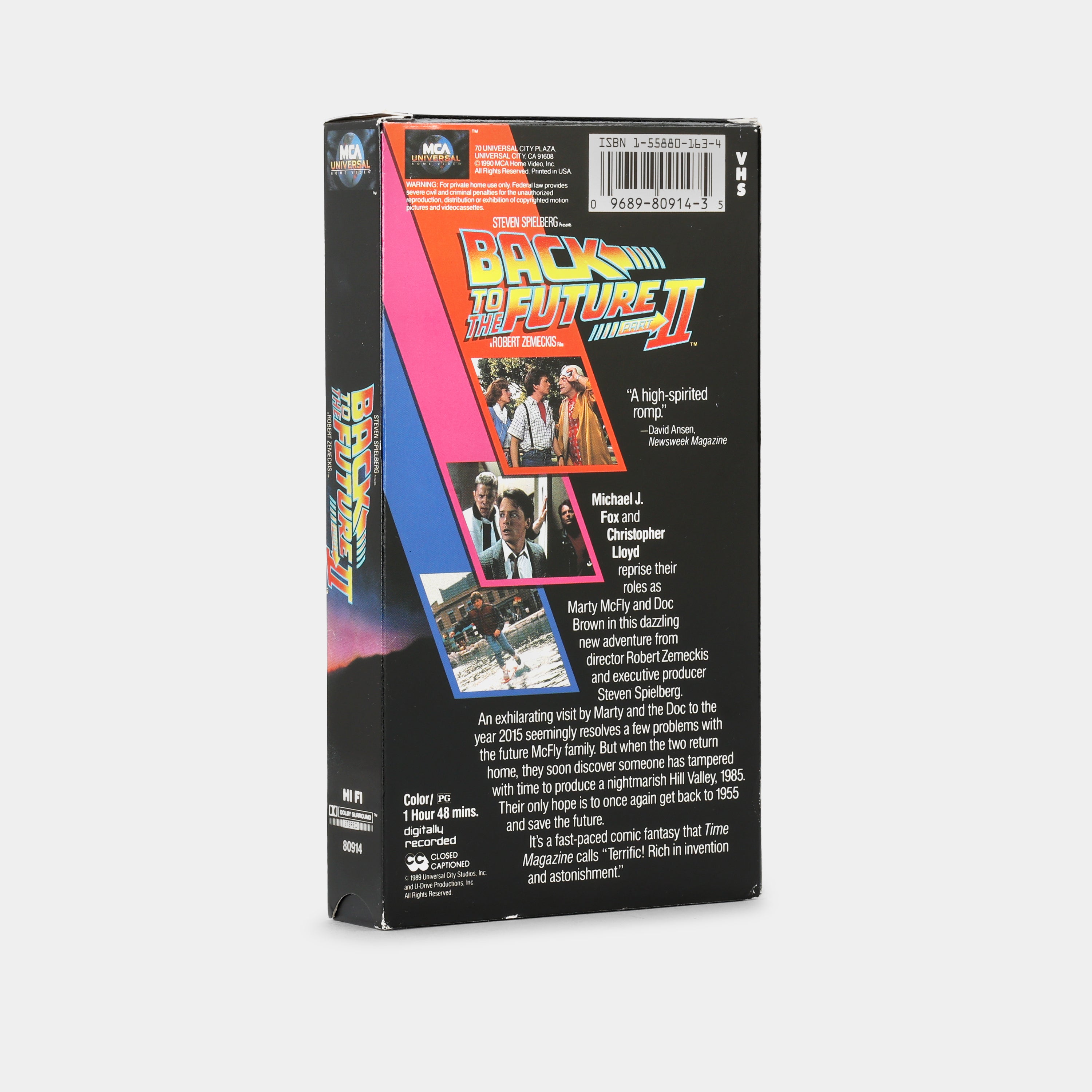 Back to the Future Part II VHS Tape