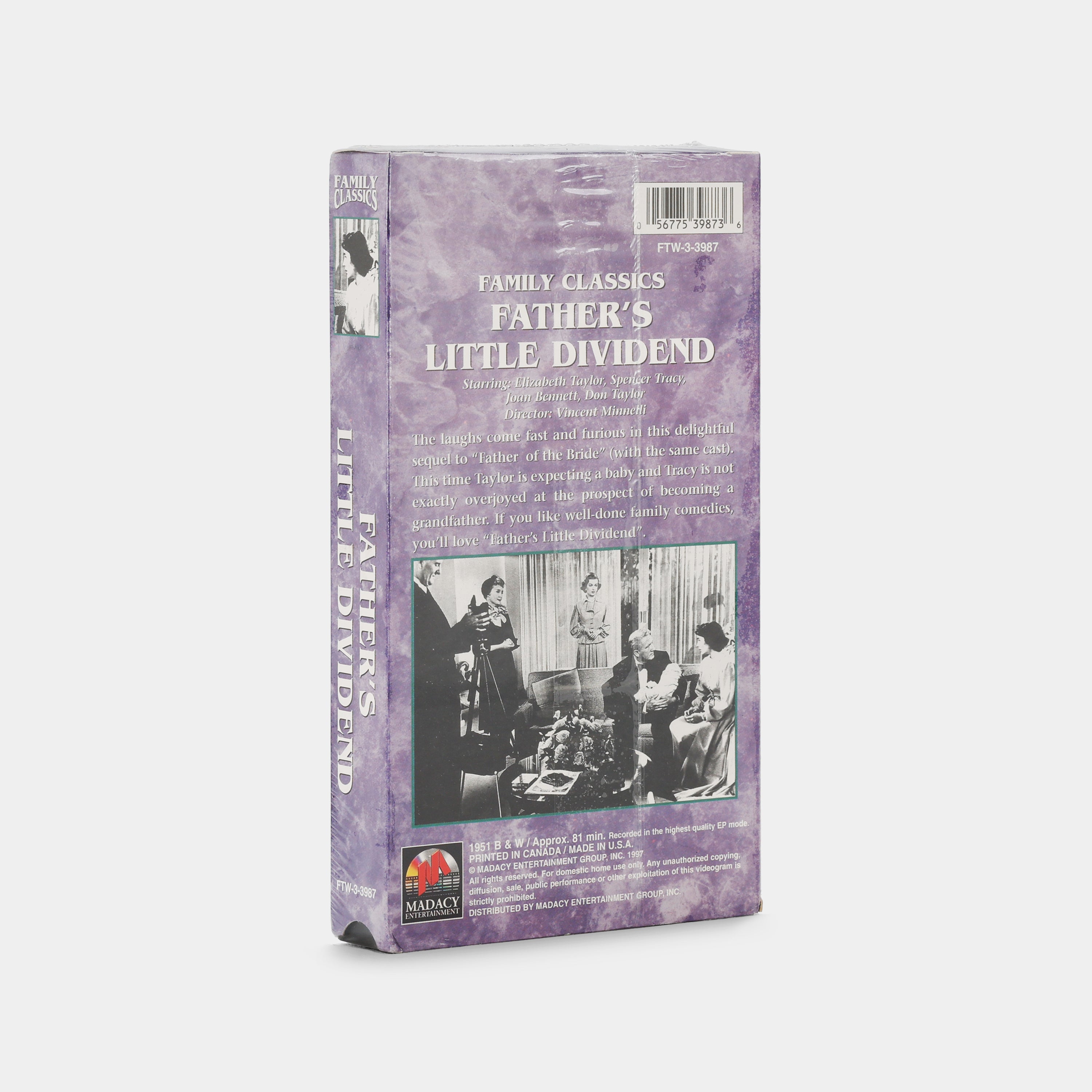 Father's Little Dividend (Sealed) VHS Tape