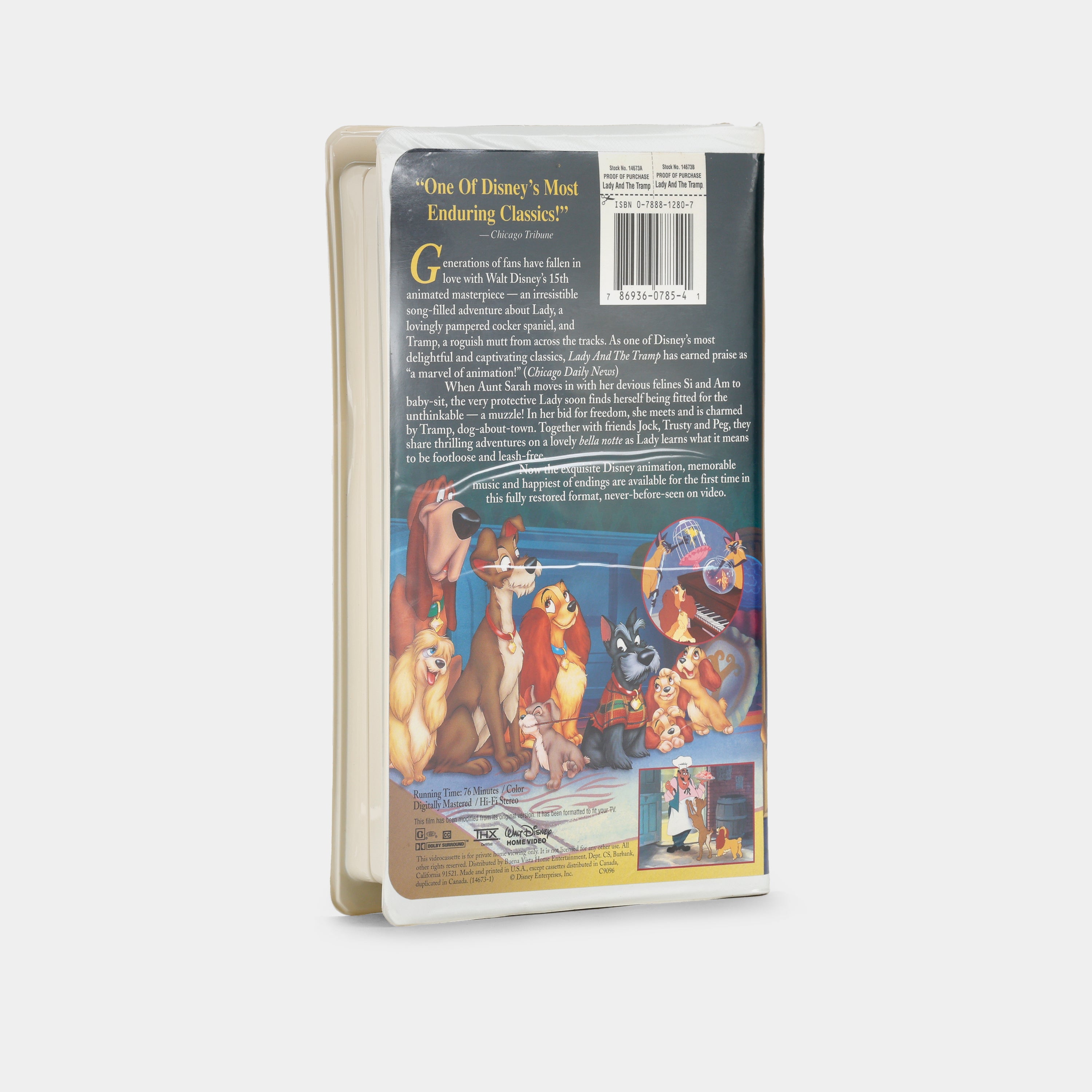 Lady and the Tramp (Masterpiece Collection) VHS Tape