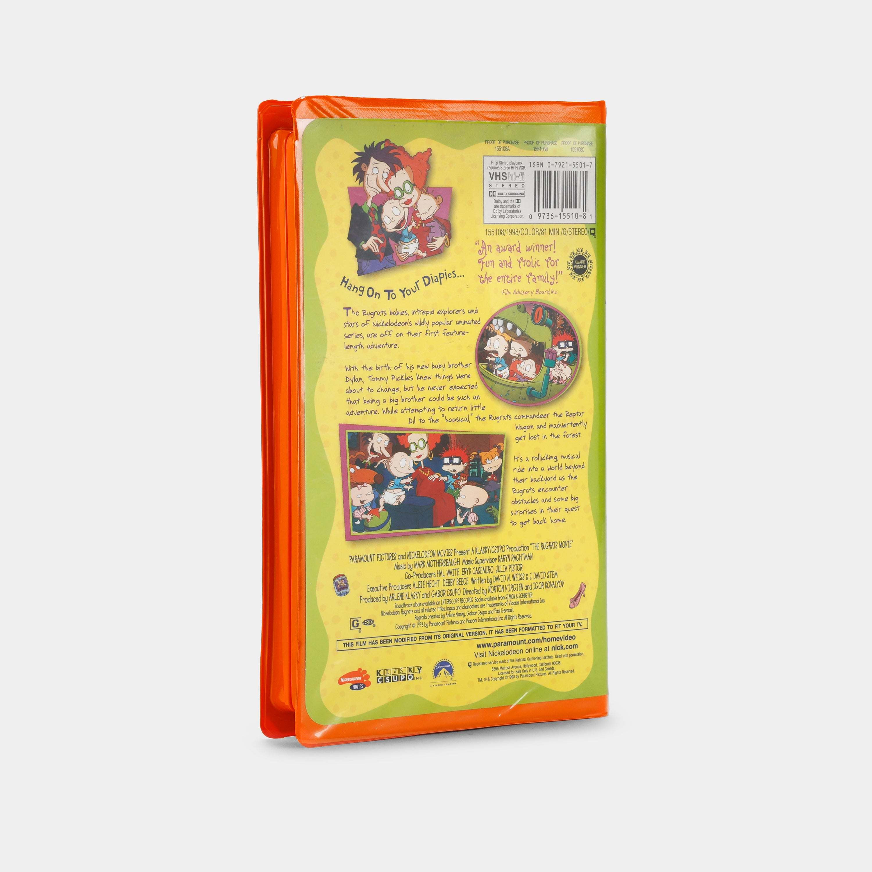 The Rugrats Movie VHS Tape