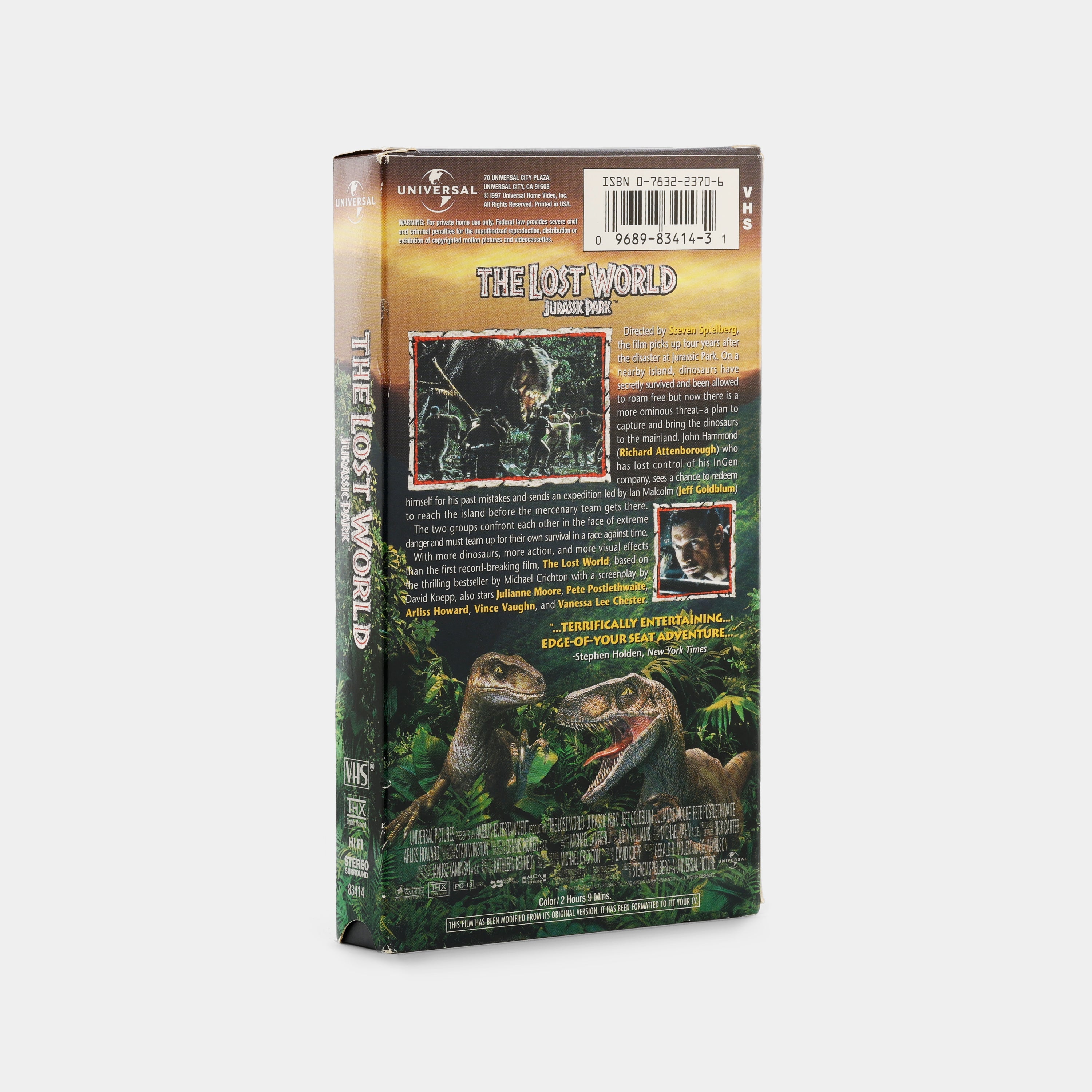 The Lost World: Jurassic Park VHS Tape