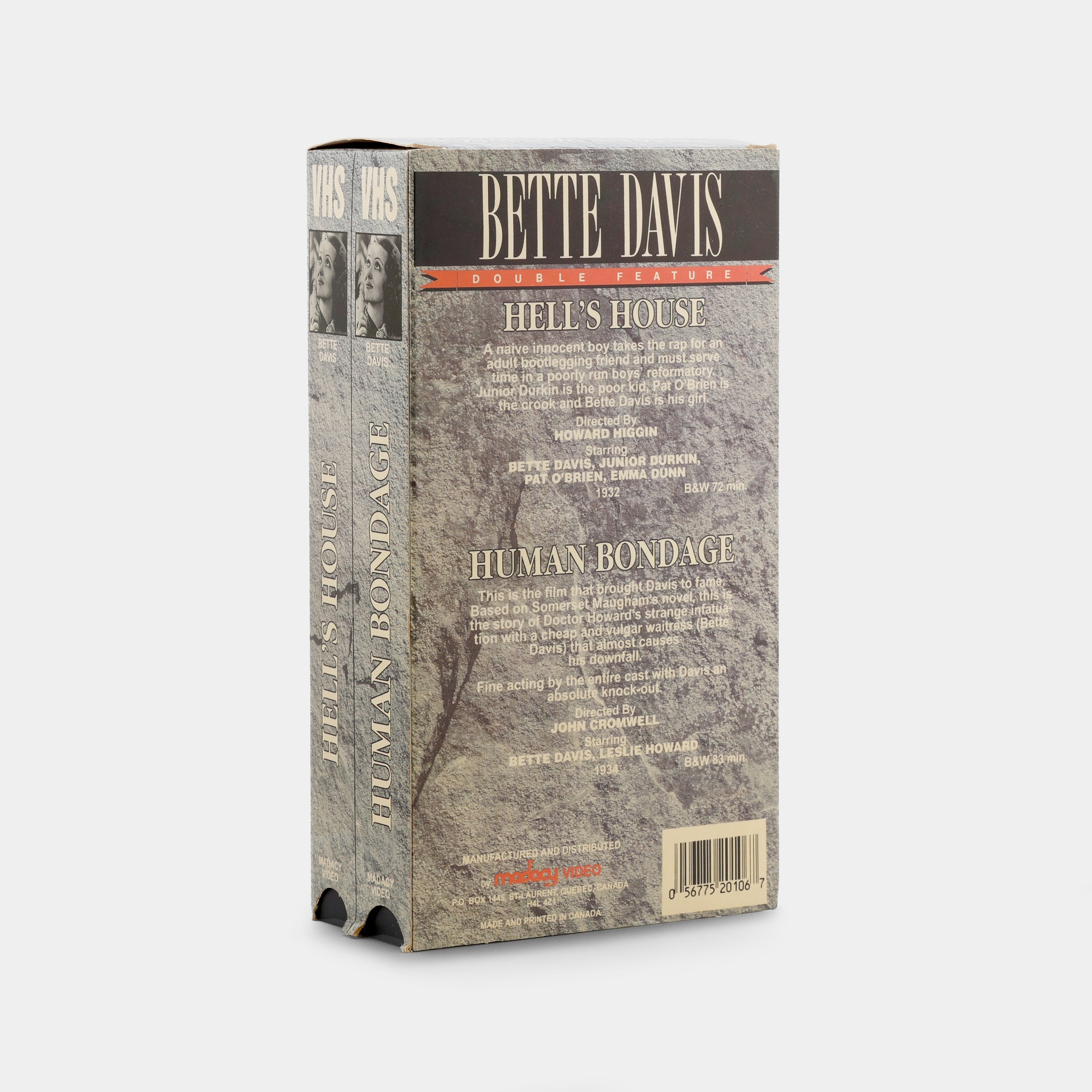 Hell's House / Of Human Bondage VHS Tape Set