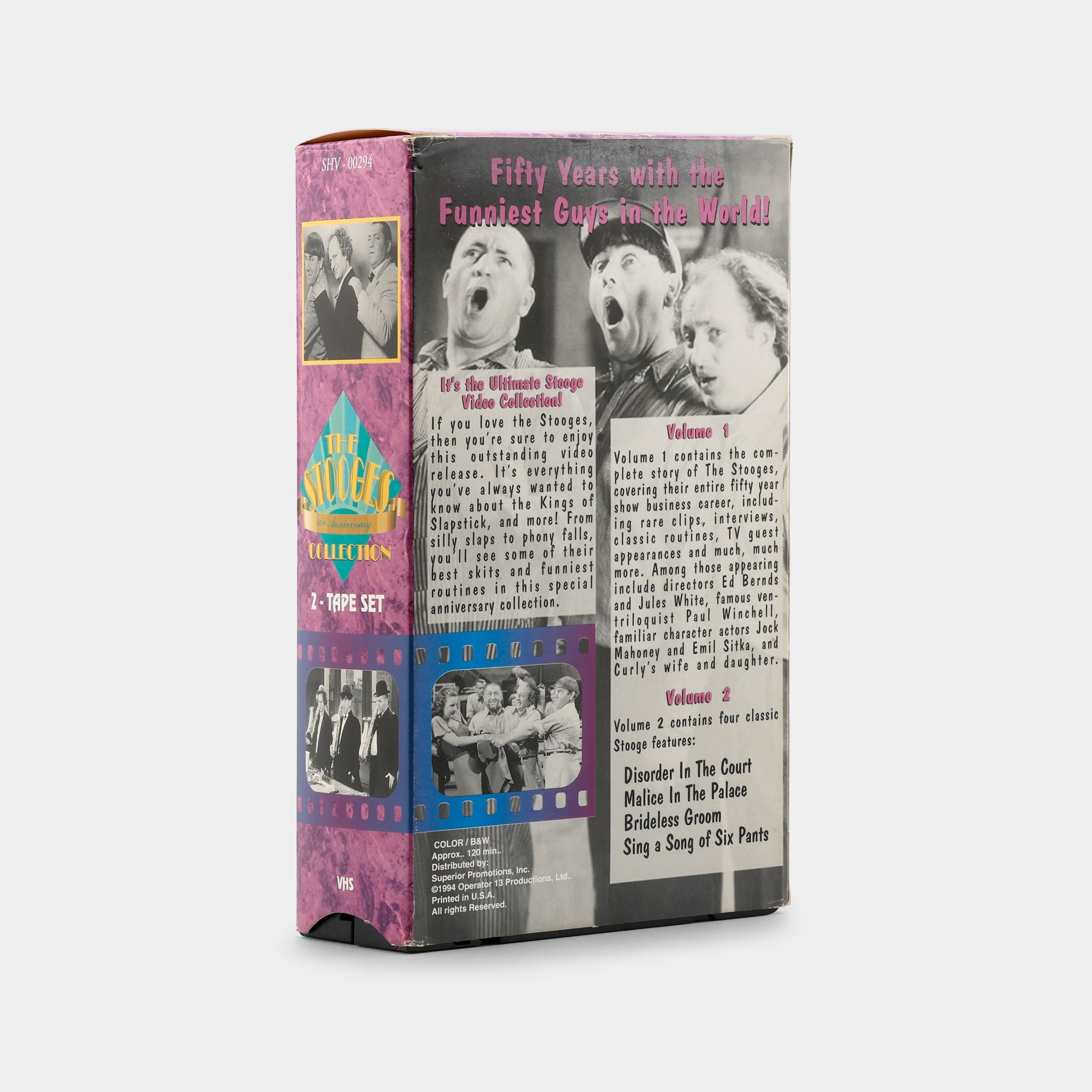 The Three Stooges 60th Anniversary Edition VHS Tape